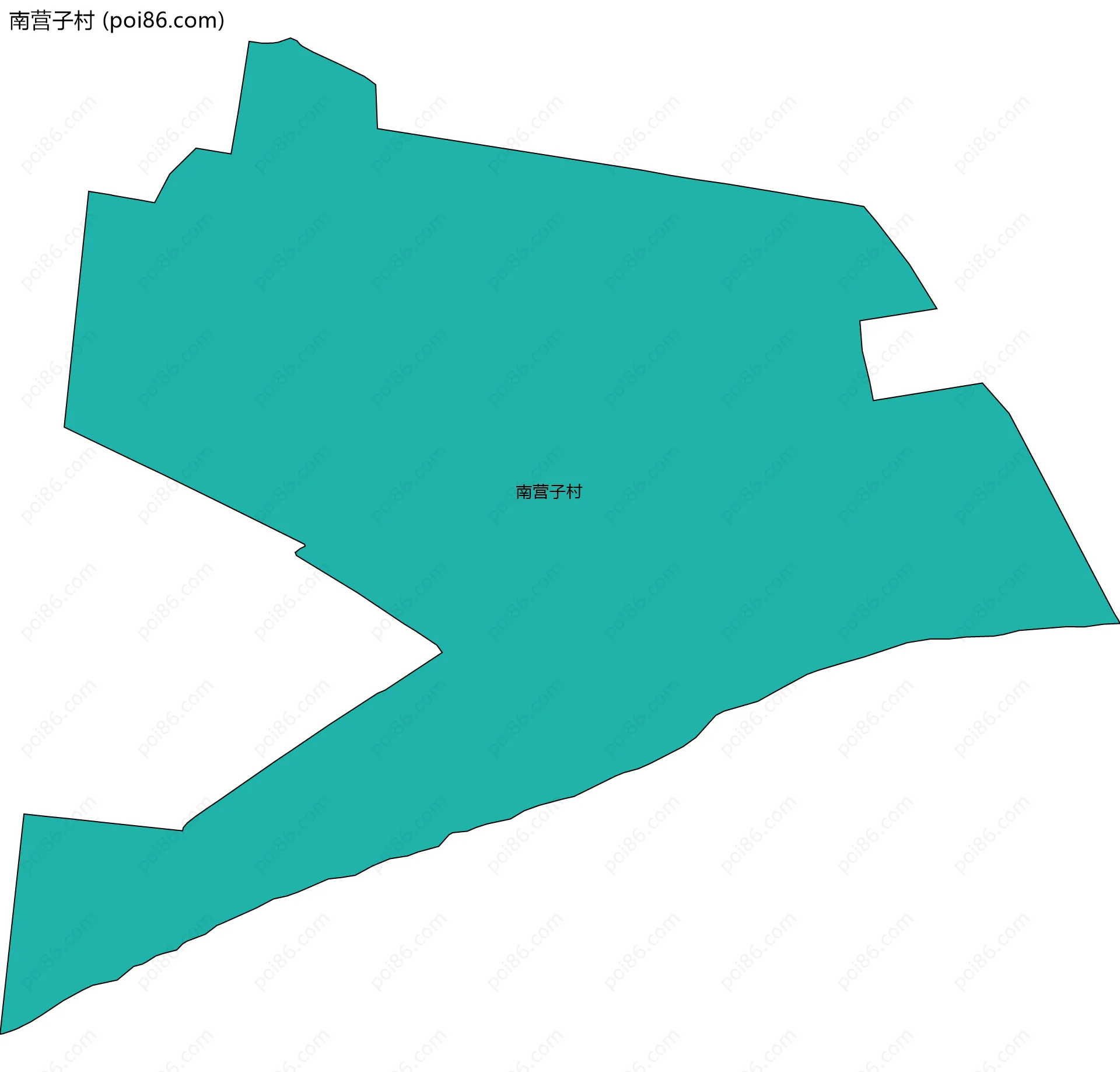 南营子村边界地图