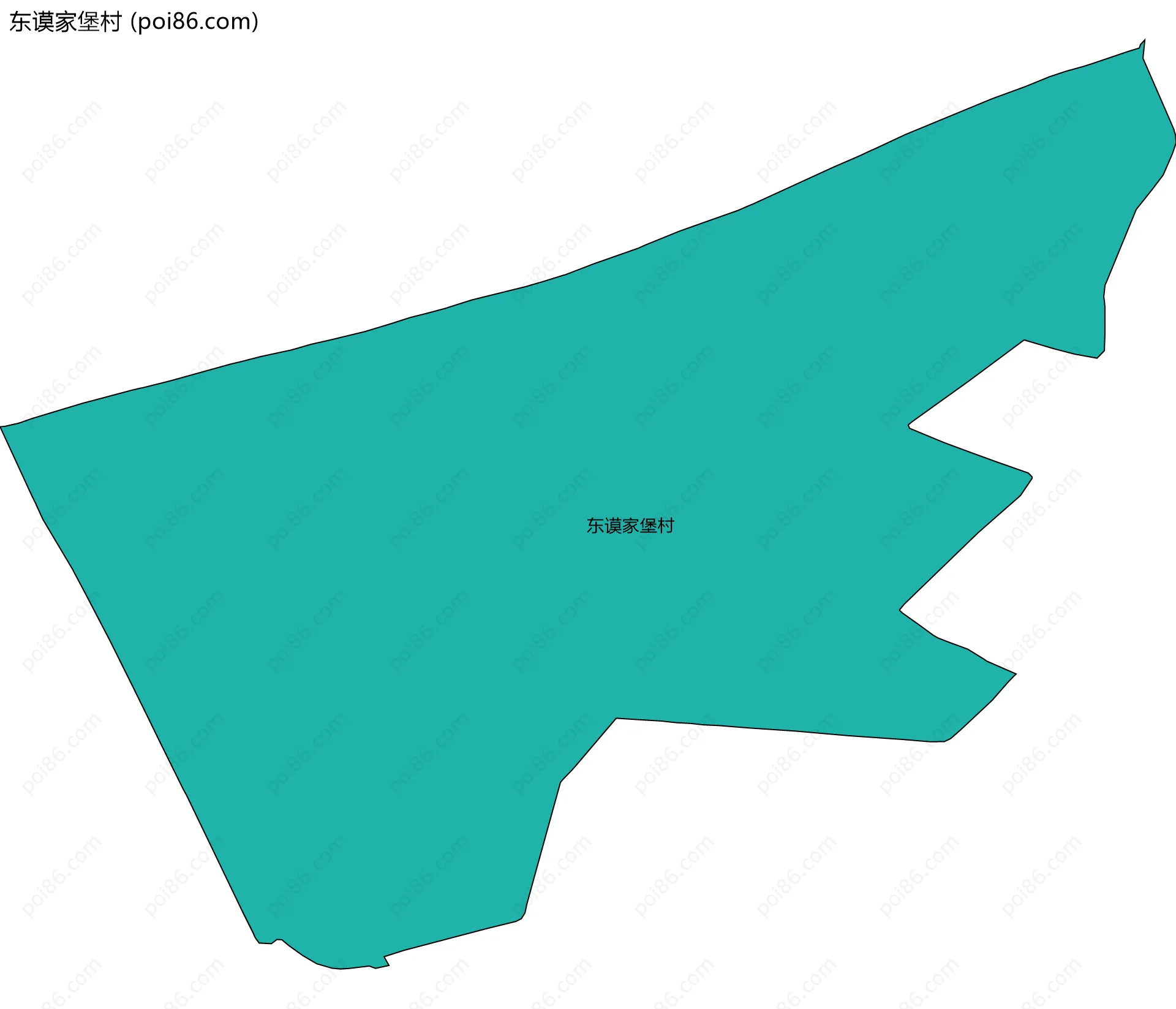 东谟家堡村边界地图