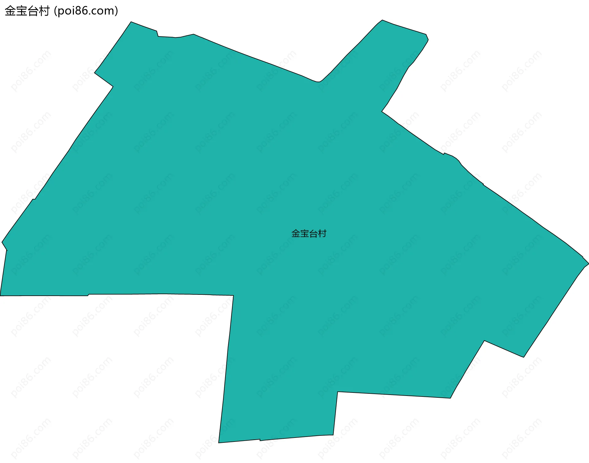 金宝台村边界地图