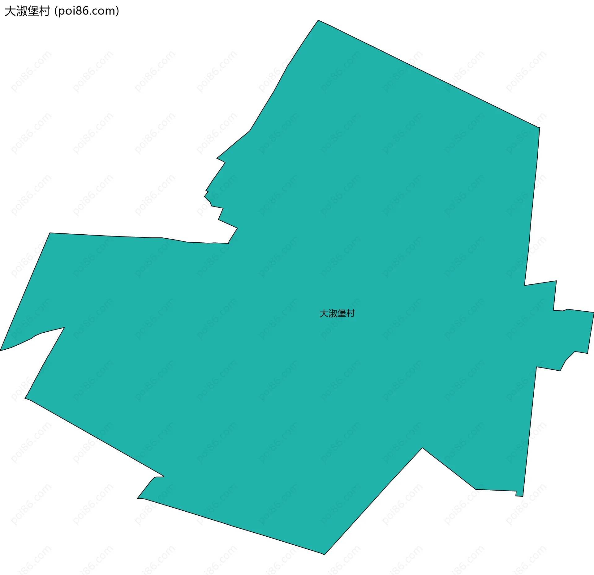 大淑堡村边界地图