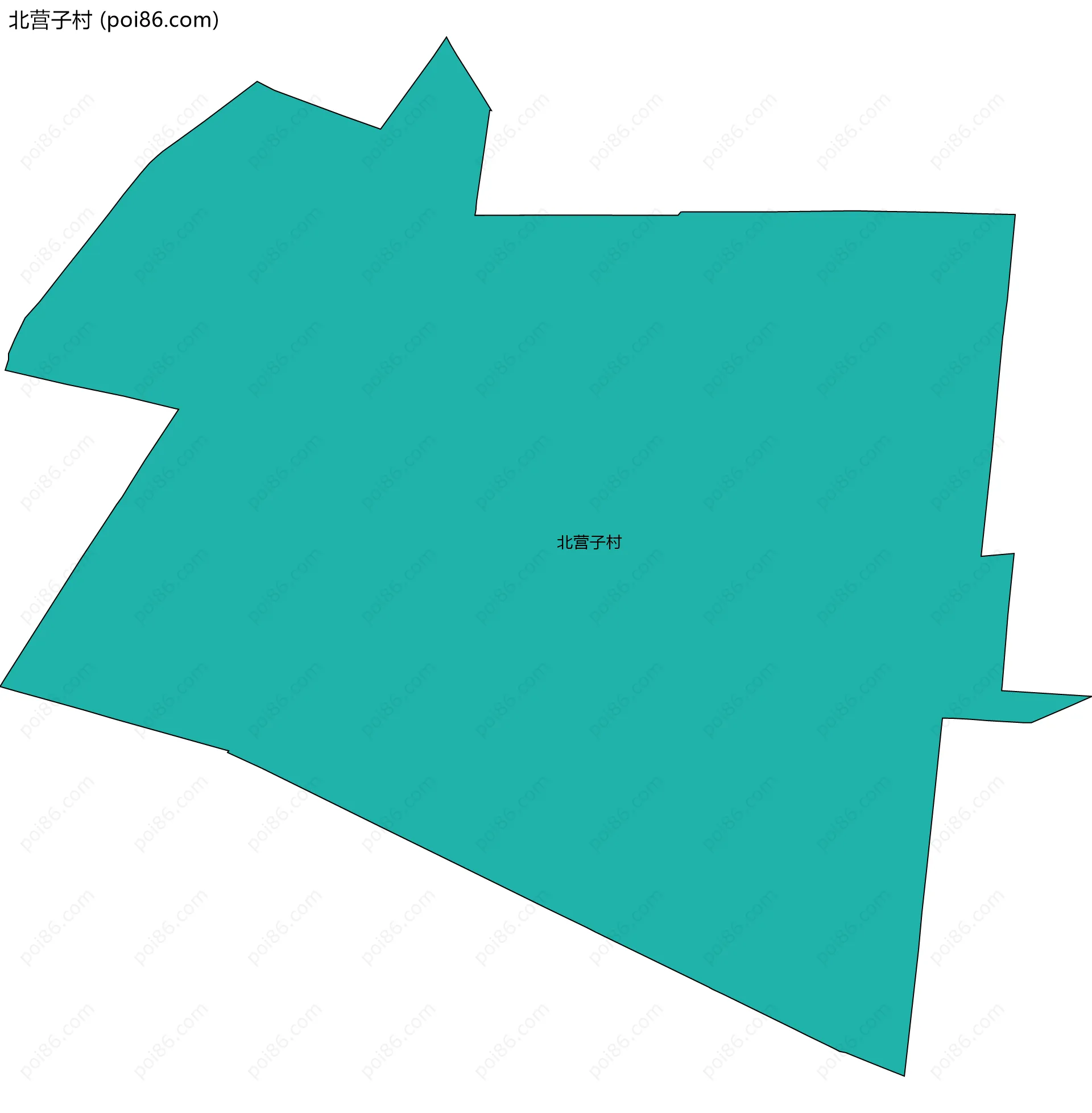 北营子村边界地图