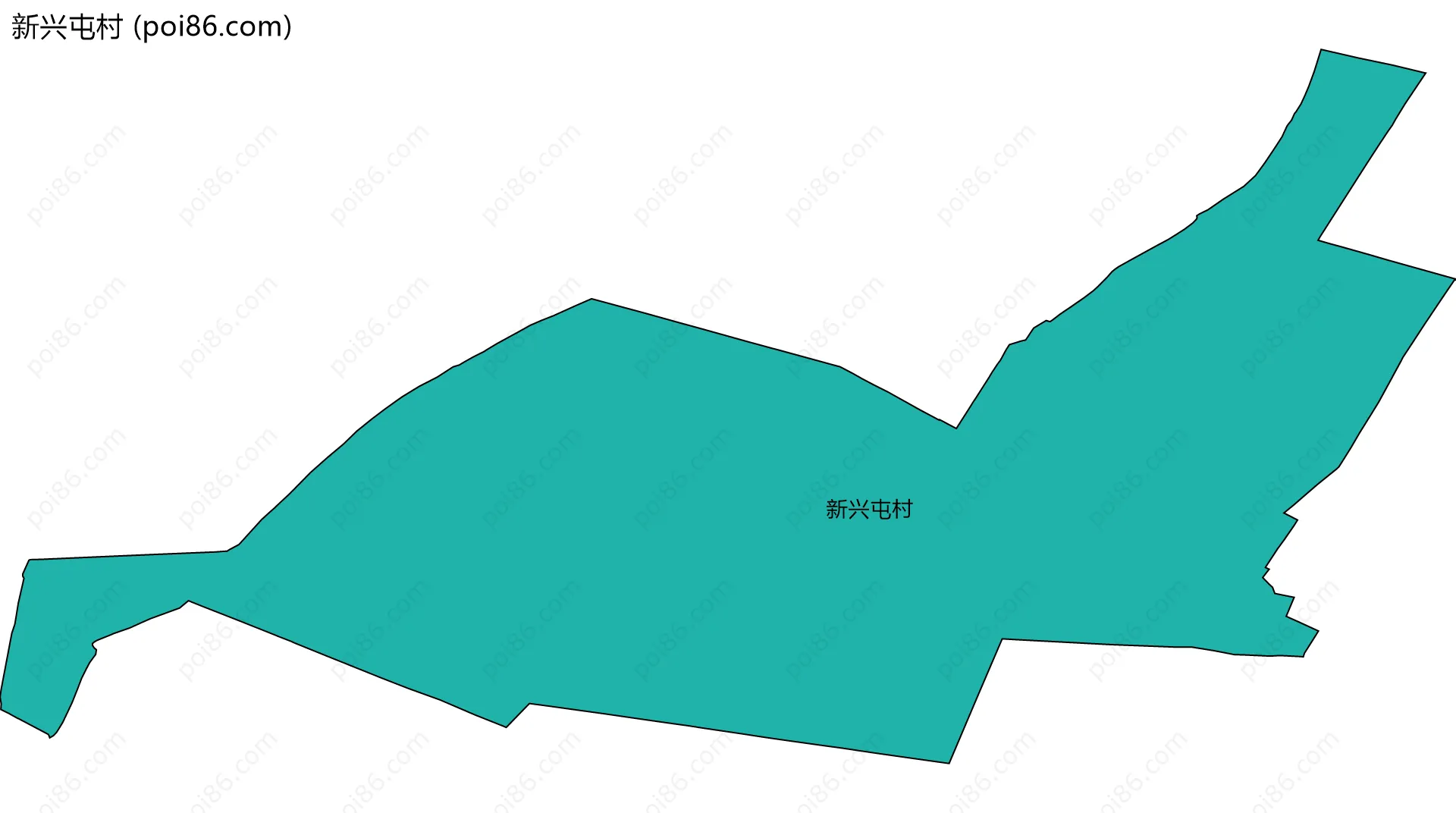 新兴屯村边界地图