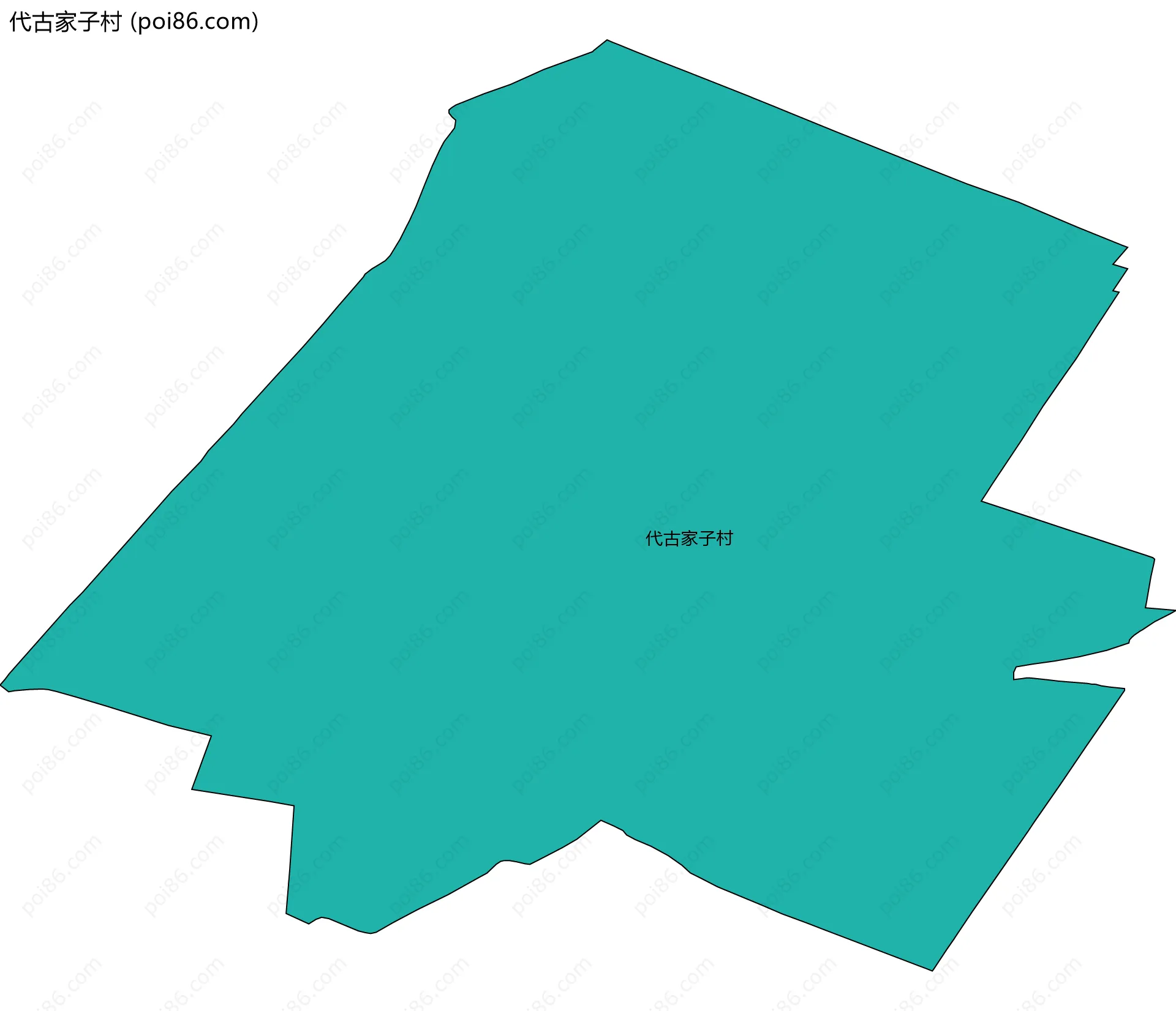 代古家子村边界地图