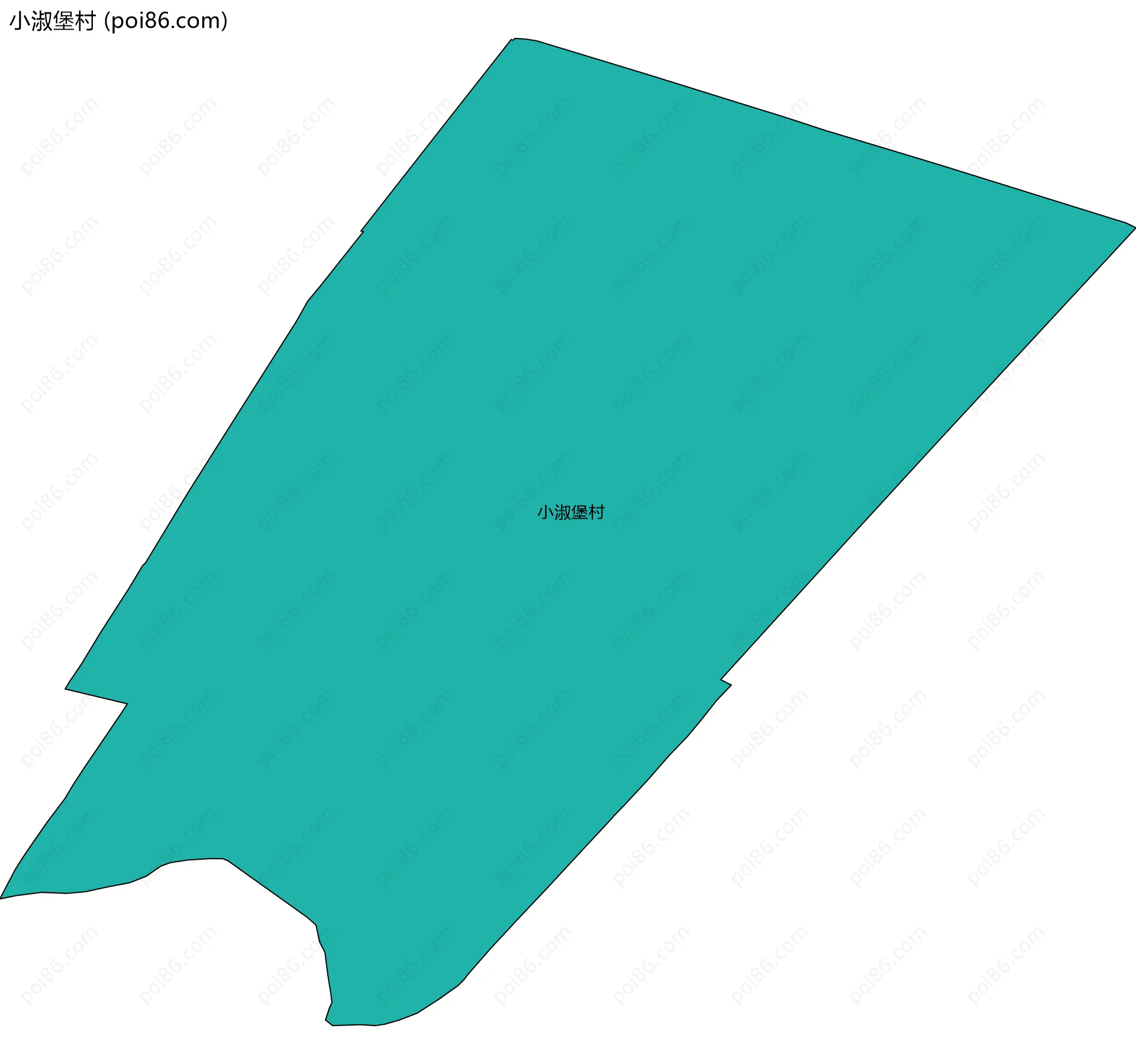 小淑堡村边界地图