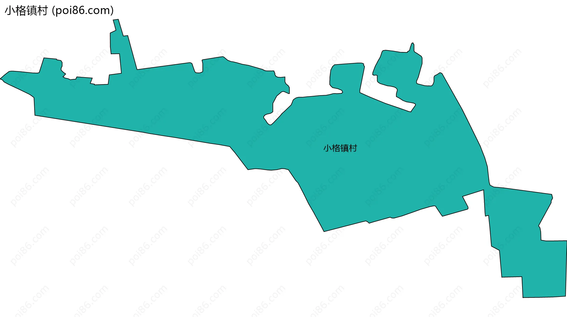 小格镇村边界地图