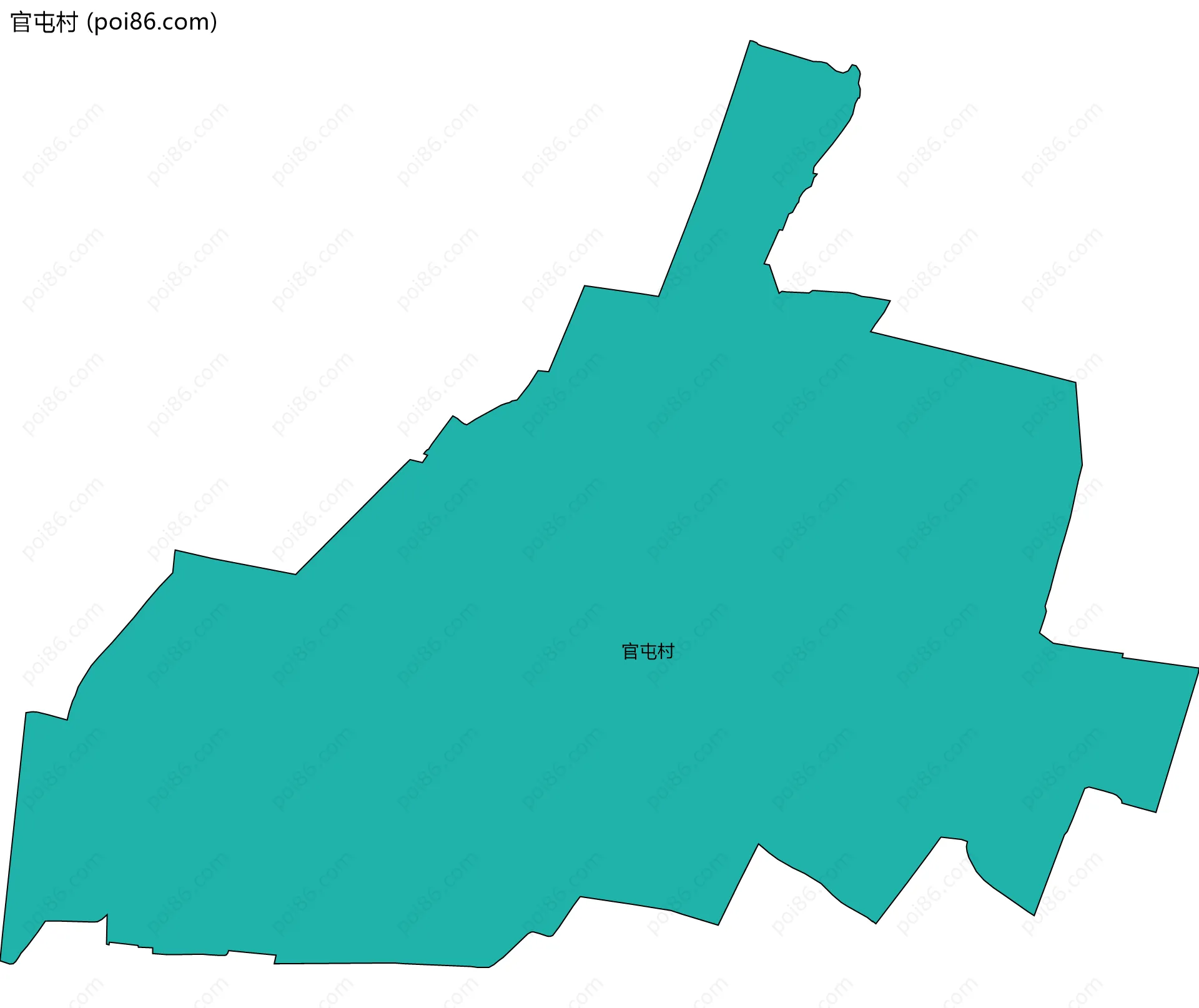 官屯村边界地图