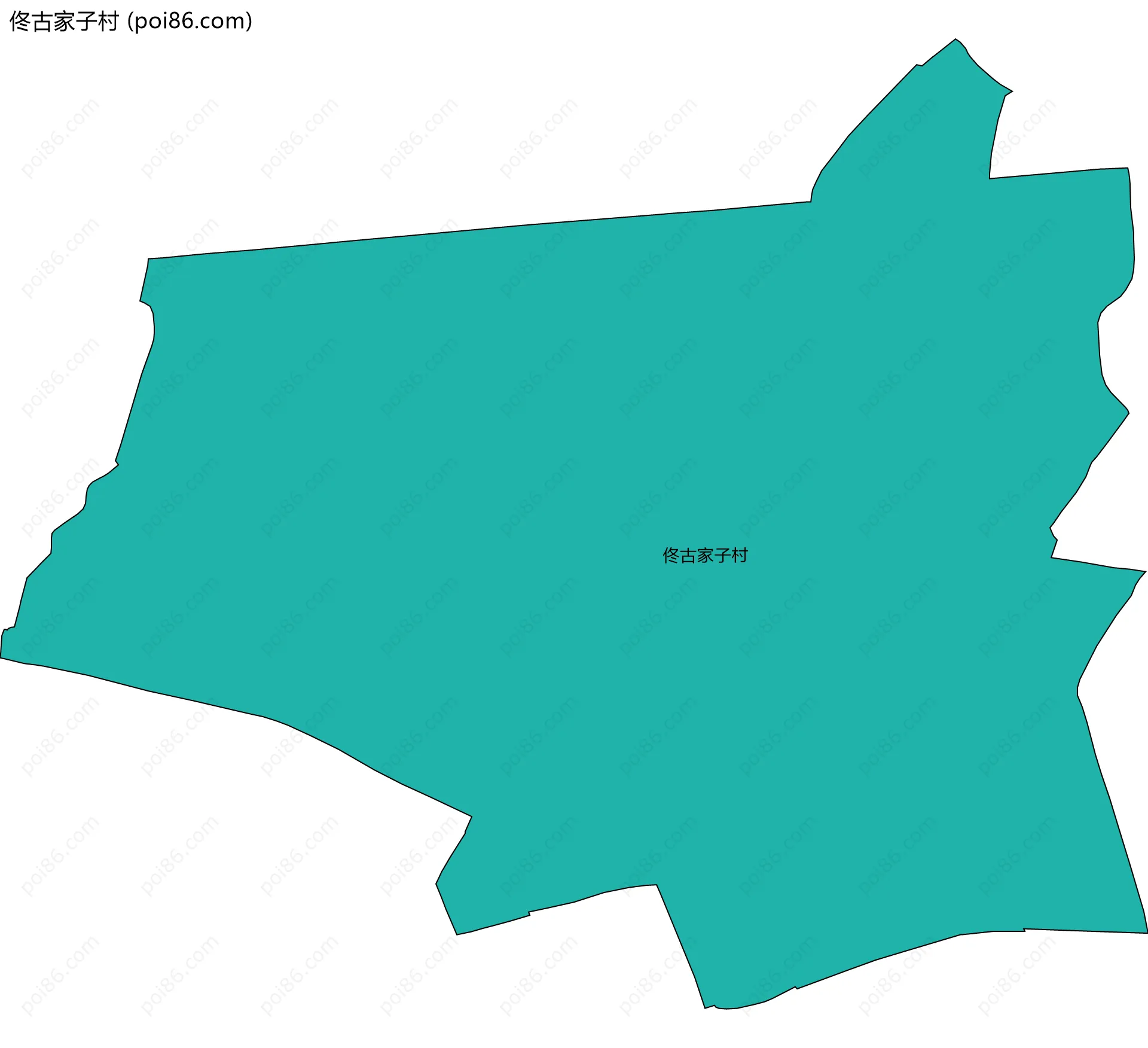 佟古家子村边界地图