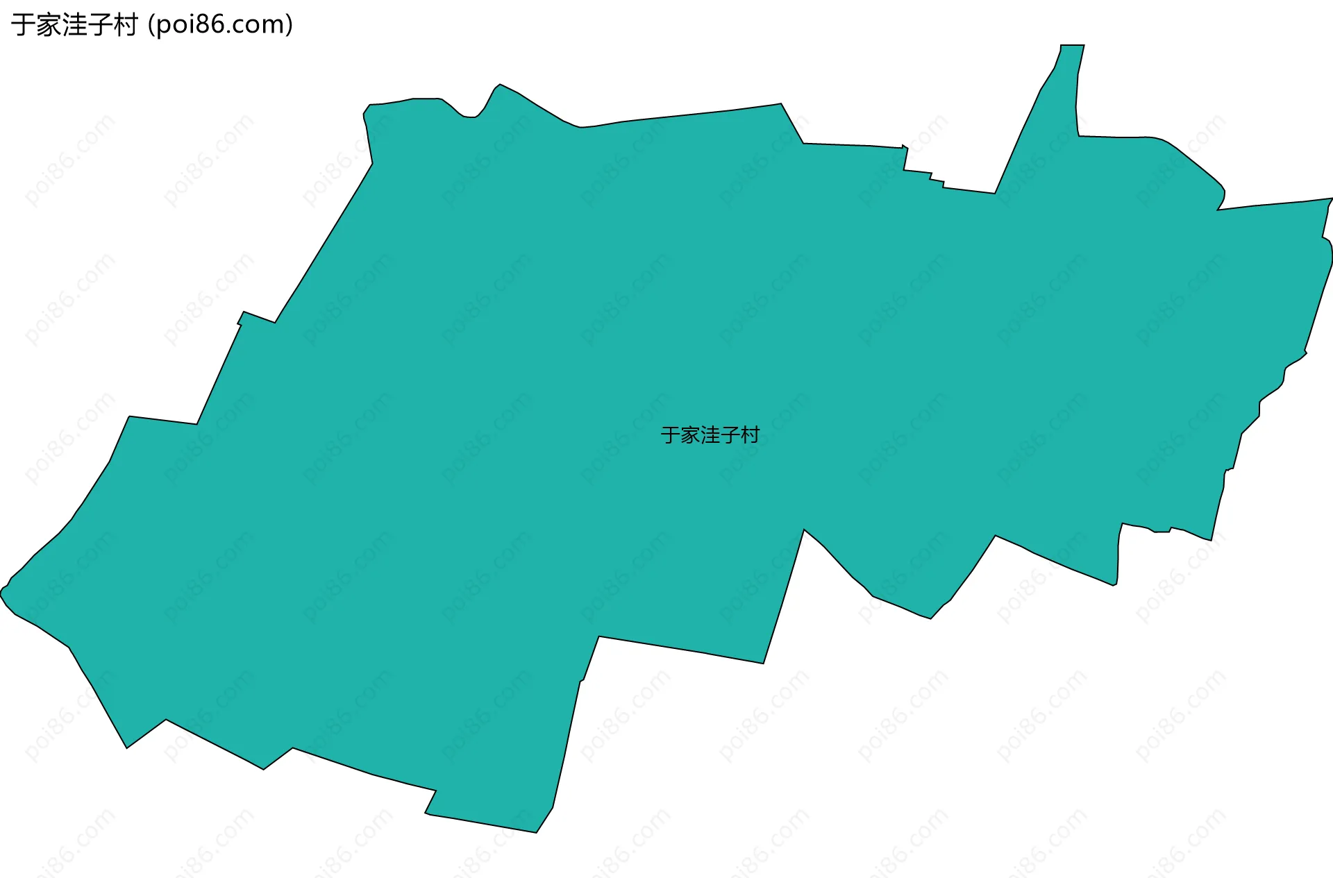 于家洼子村边界地图