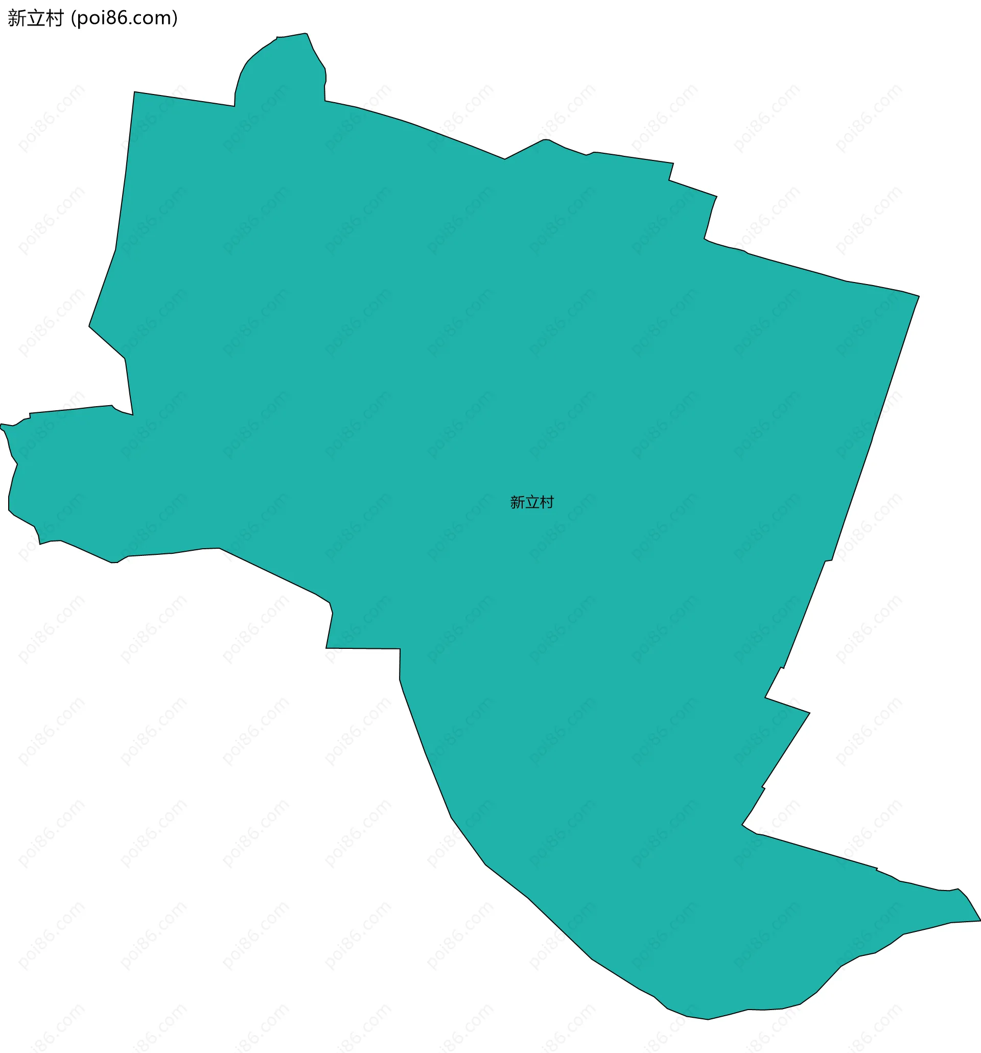 新立村边界地图