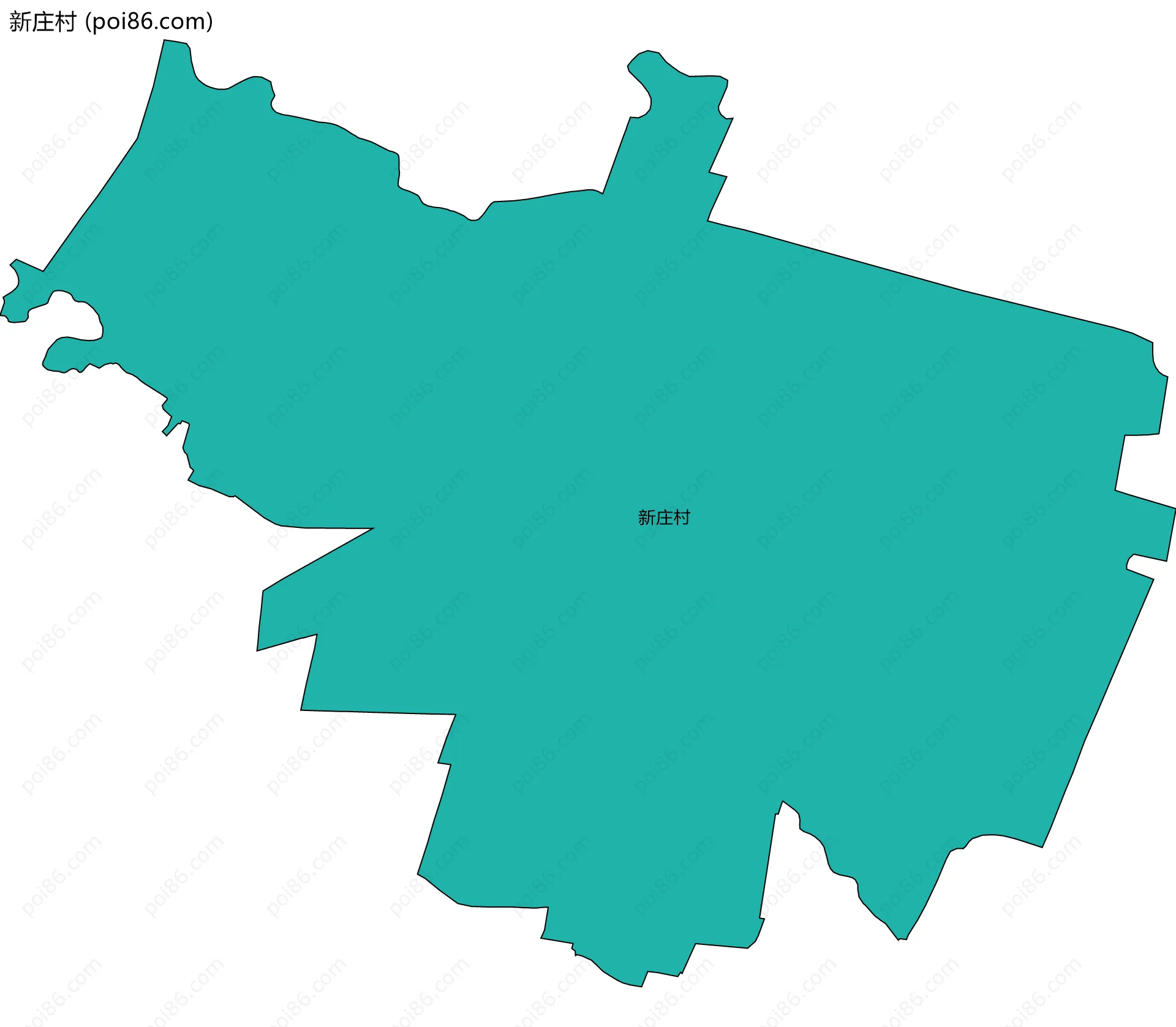 新庄村边界地图