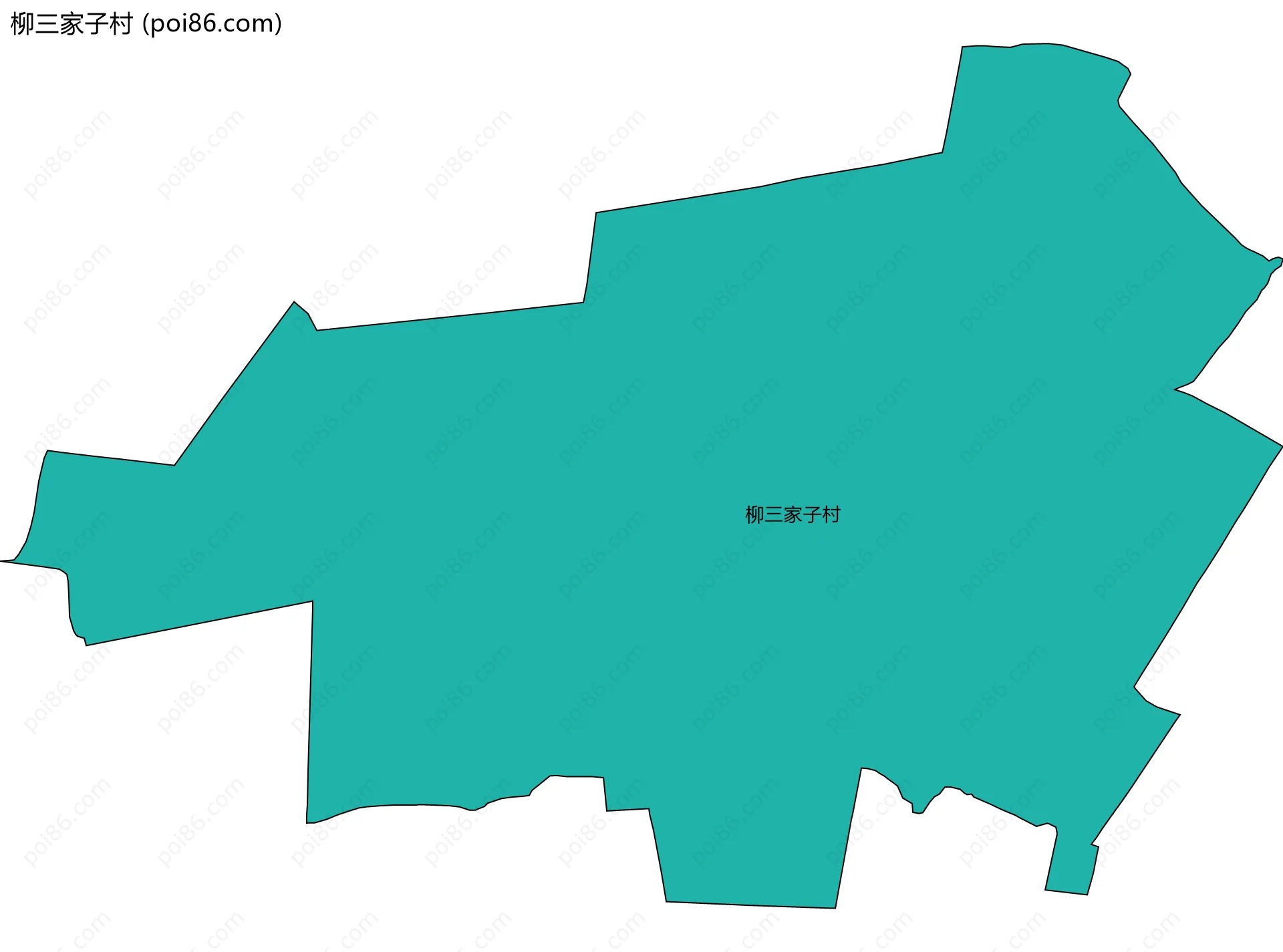 柳三家子村边界地图
