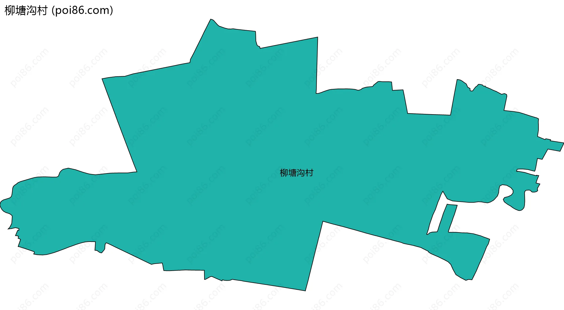 柳塘沟村边界地图