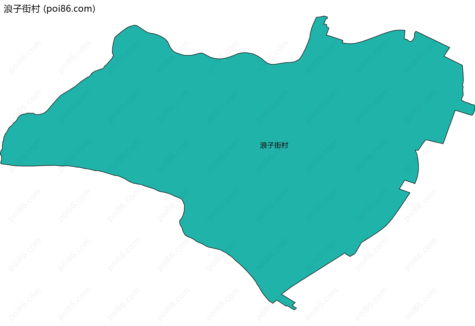 浪子街村边界地图