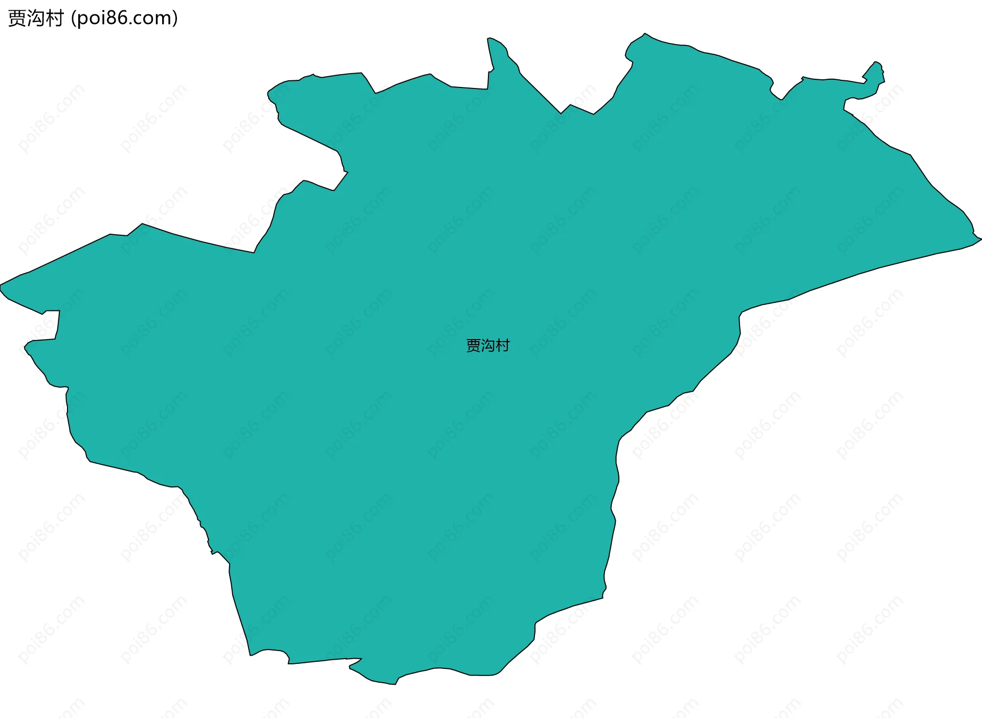 贾沟村边界地图