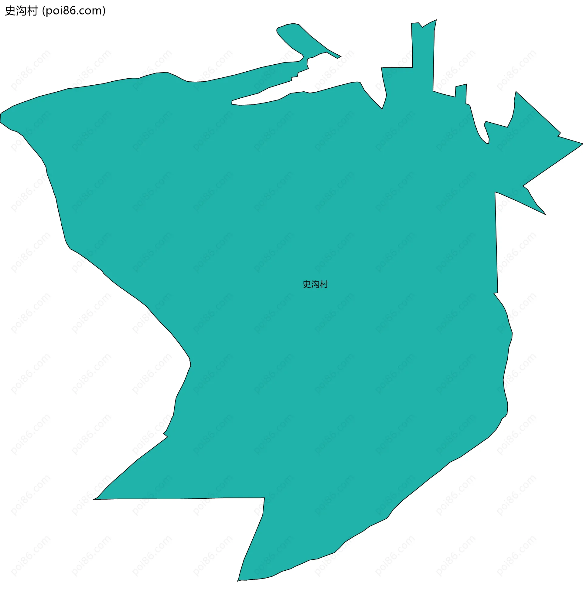 史沟村边界地图