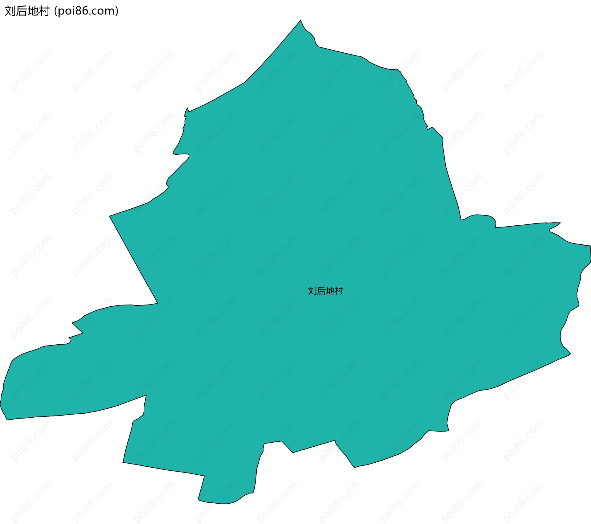 刘后地村边界地图