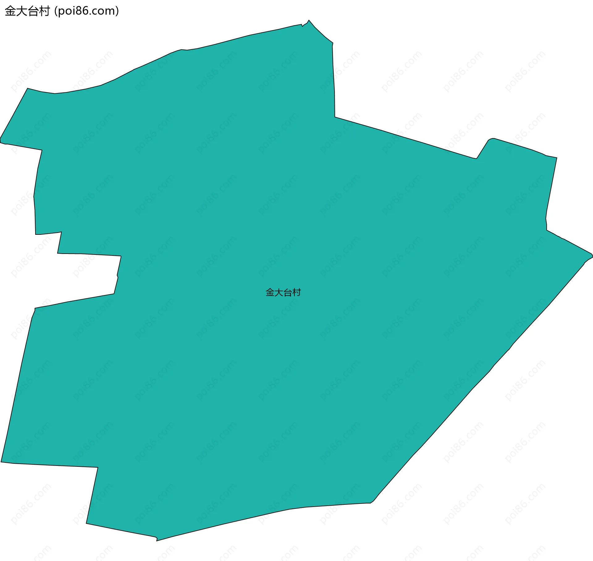 金大台村边界地图