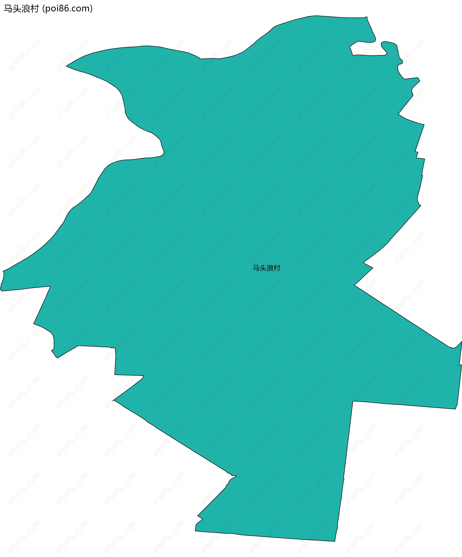马头浪村边界地图
