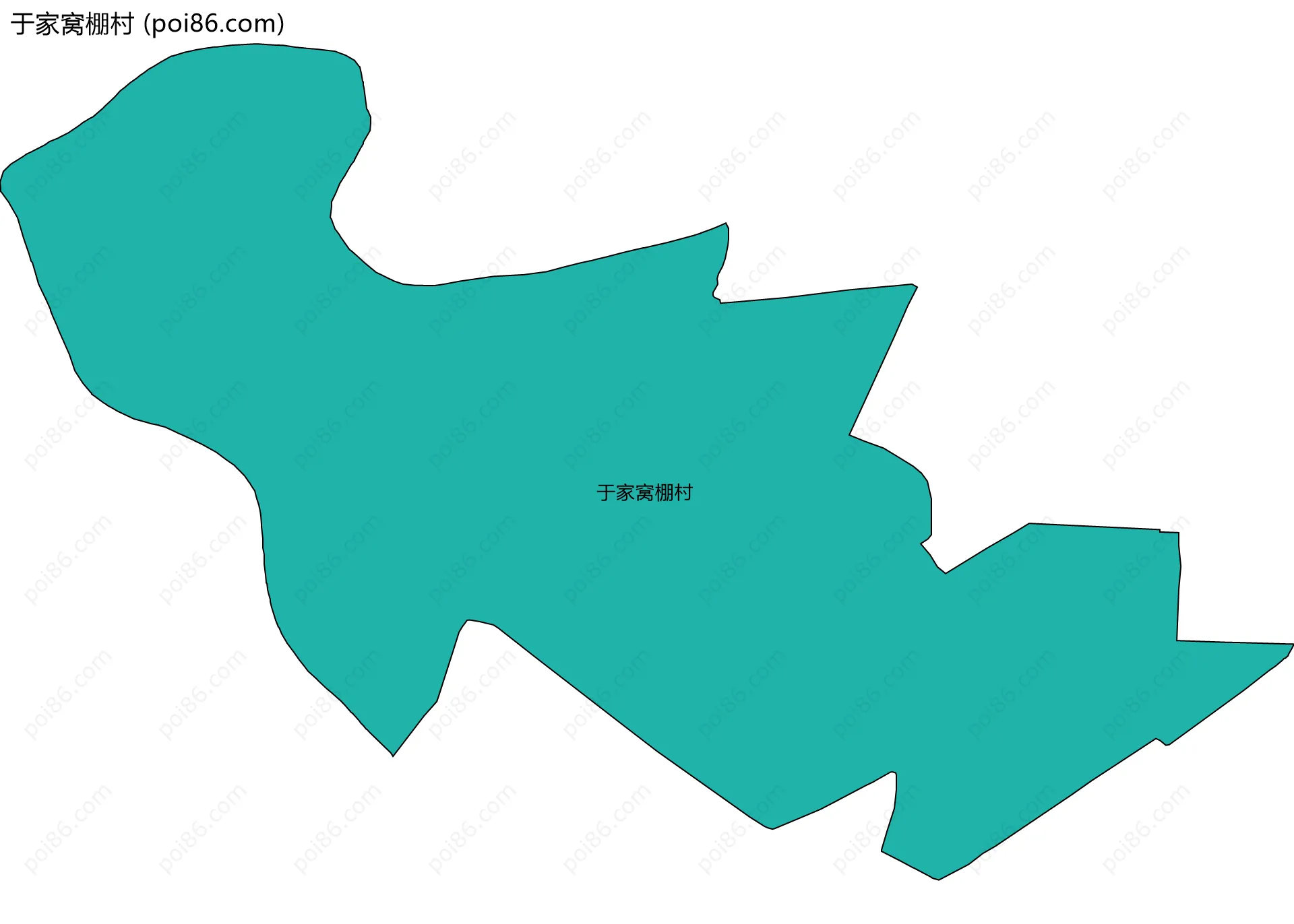 于家窝棚村边界地图