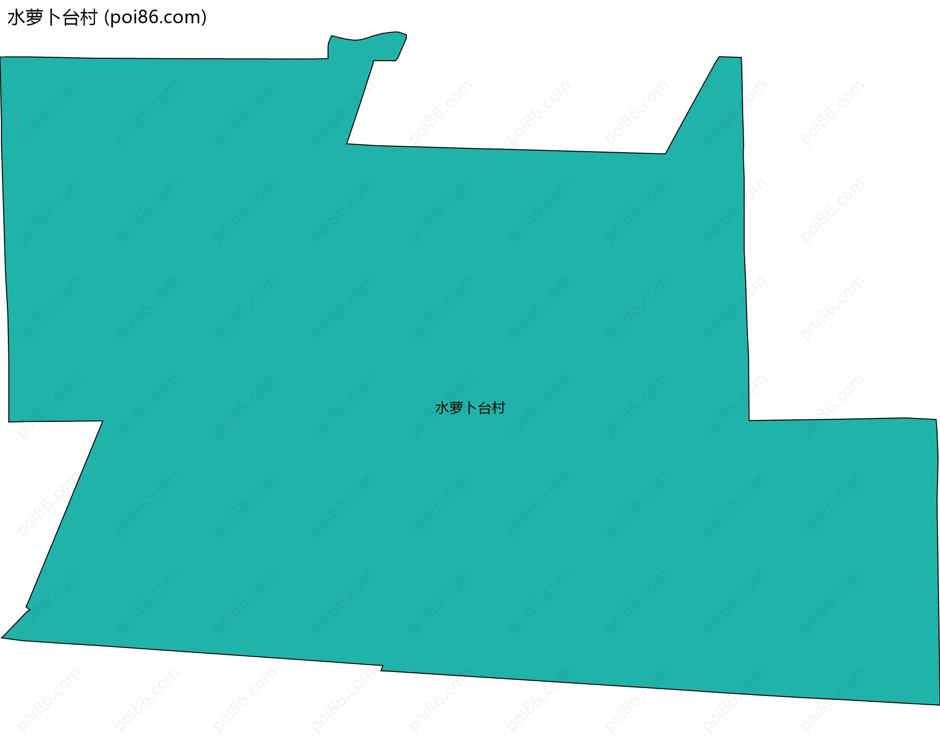 水萝卜台村边界地图