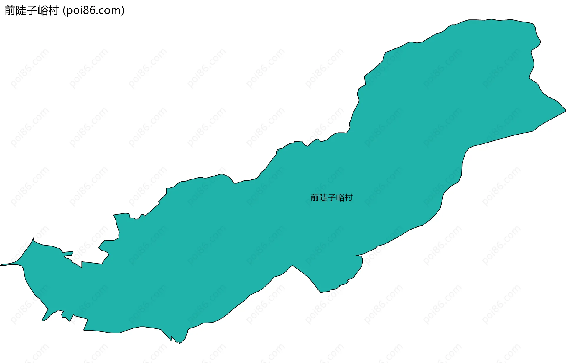前陡子峪村边界地图