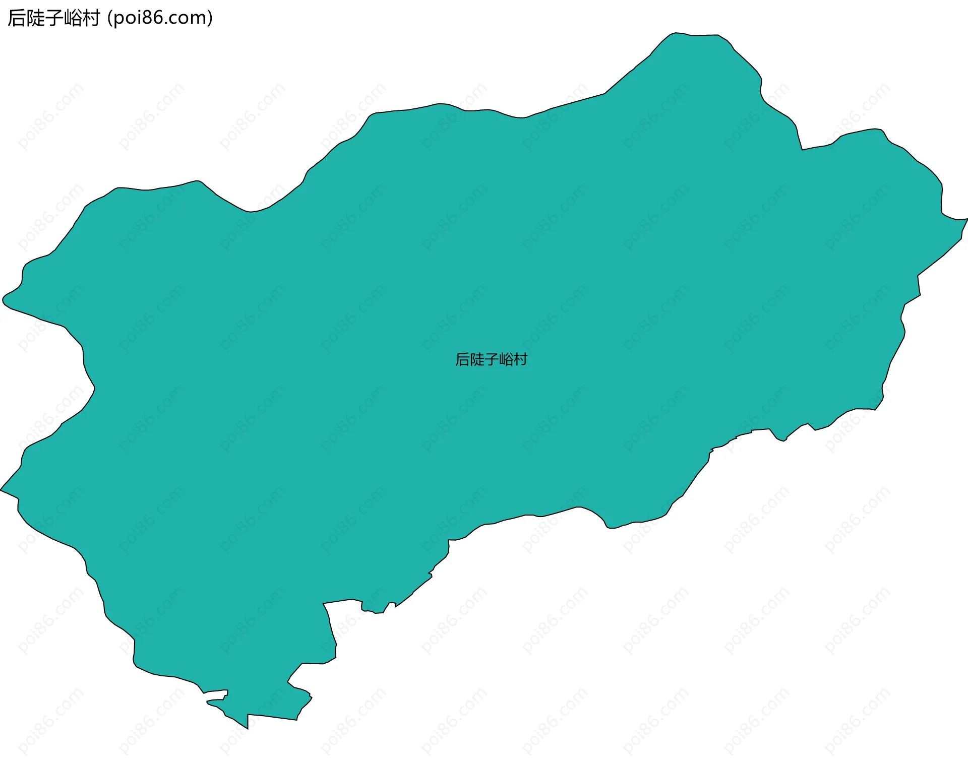 后陡子峪村边界地图