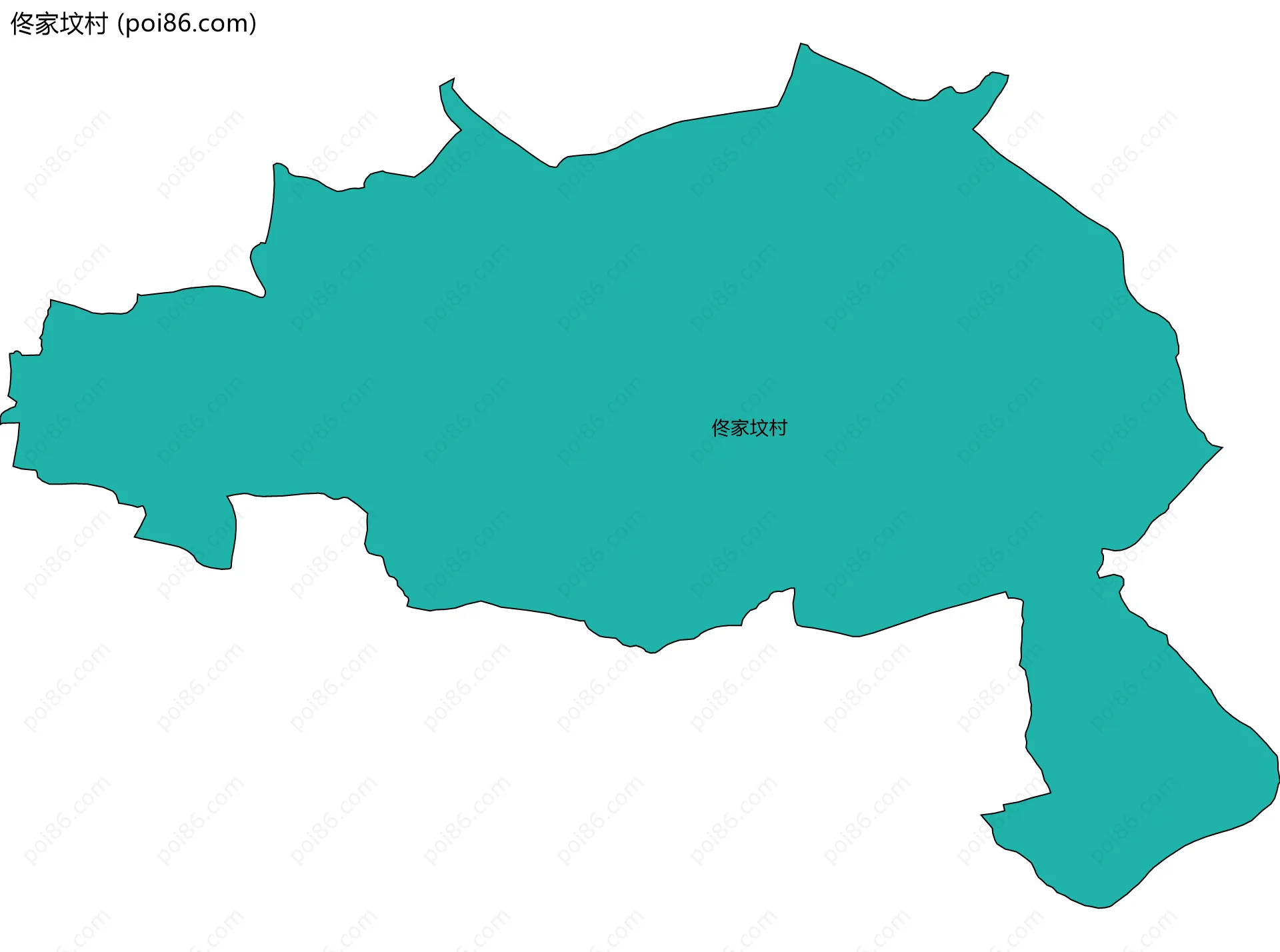 佟家坟村边界地图