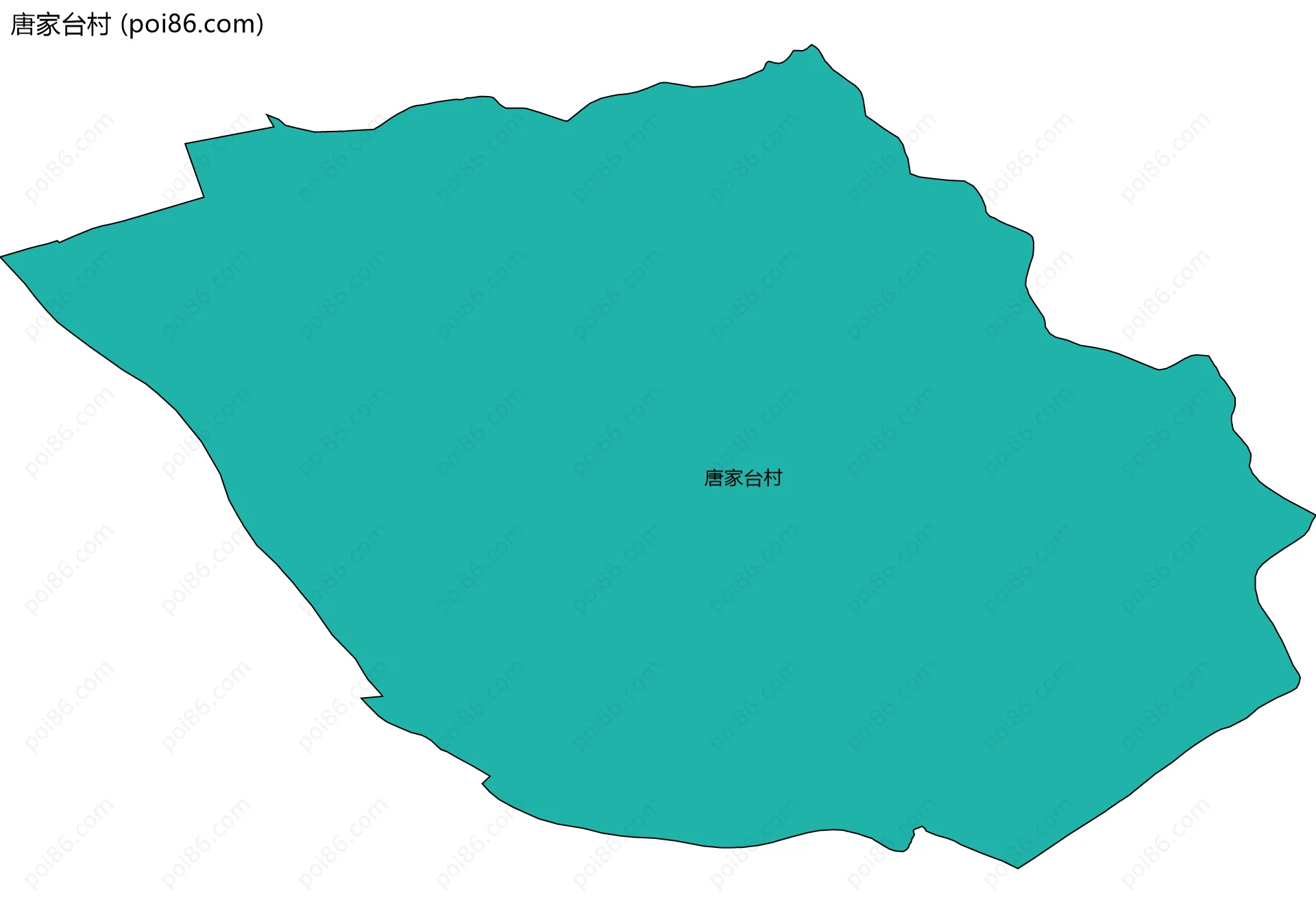 唐家台村边界地图