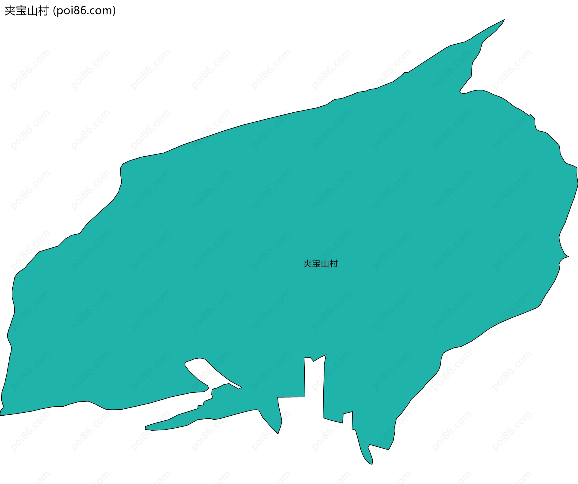 夹宝山村边界地图