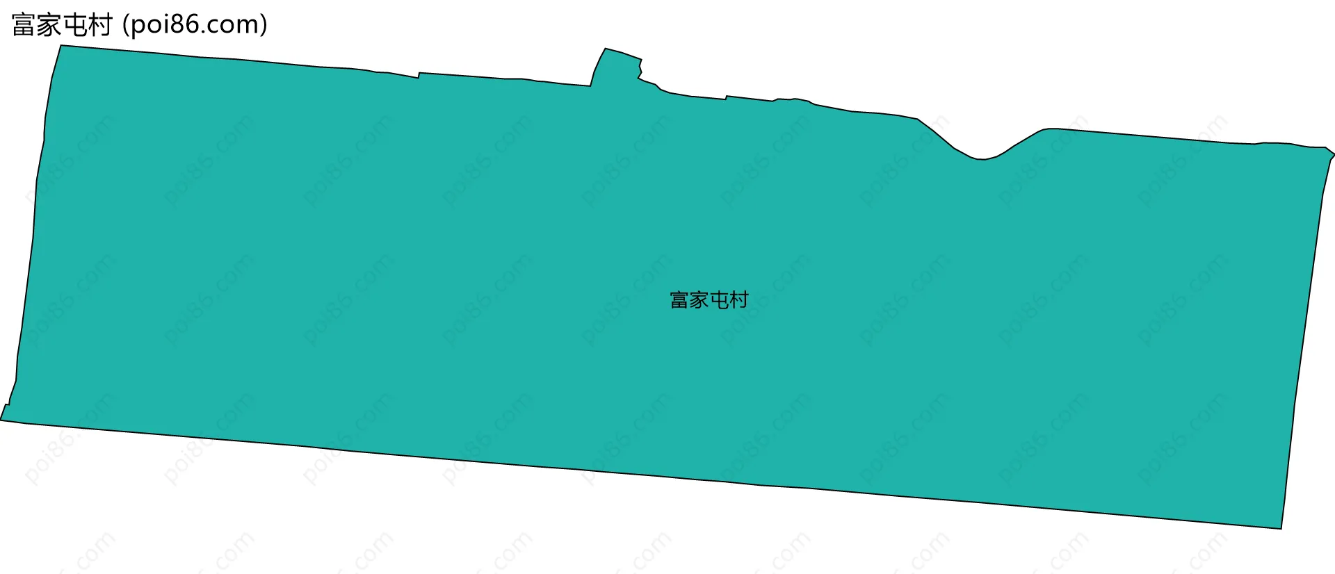 富家屯村边界地图