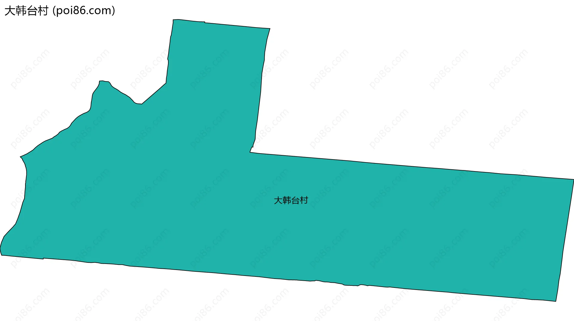 大韩台村边界地图