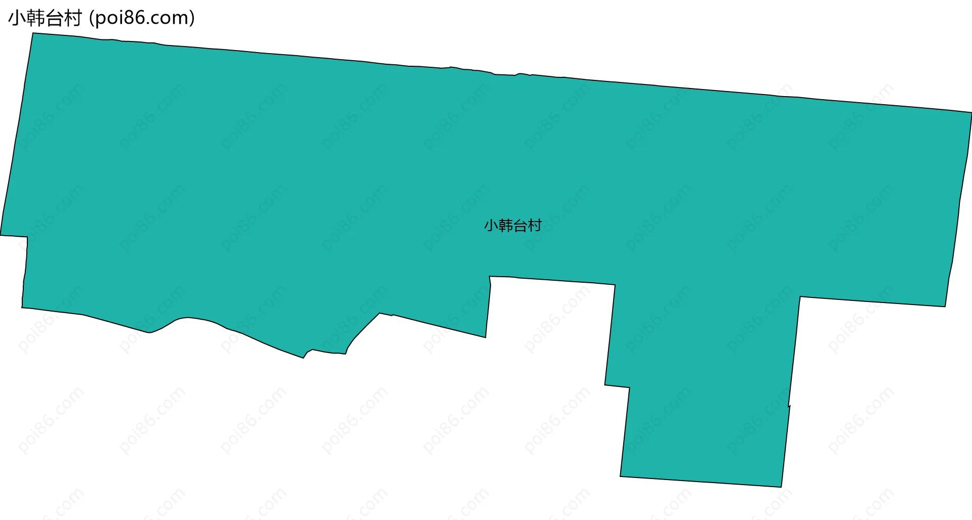 小韩台村边界地图