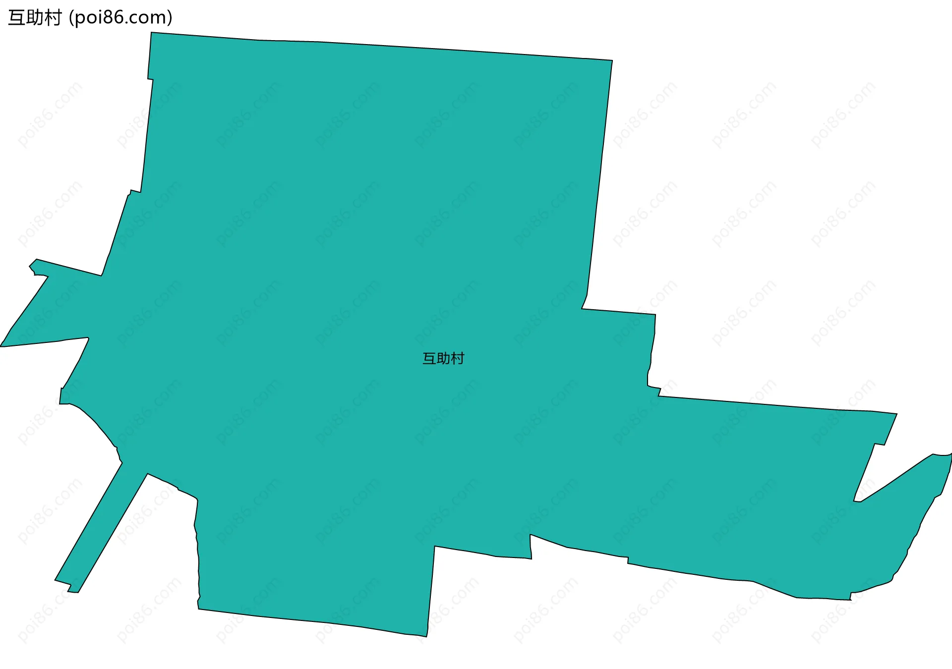 互助村边界地图