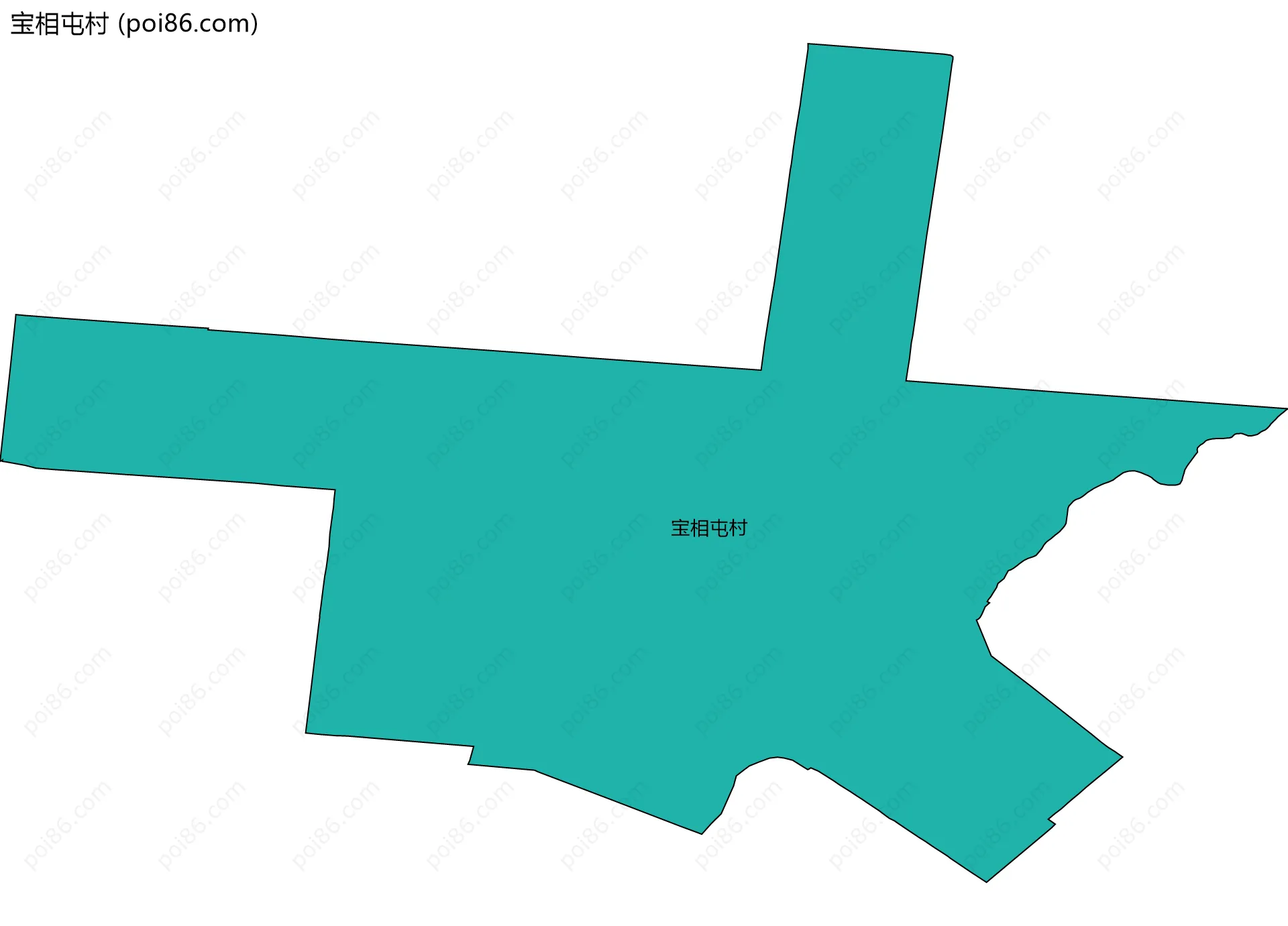 宝相屯村边界地图