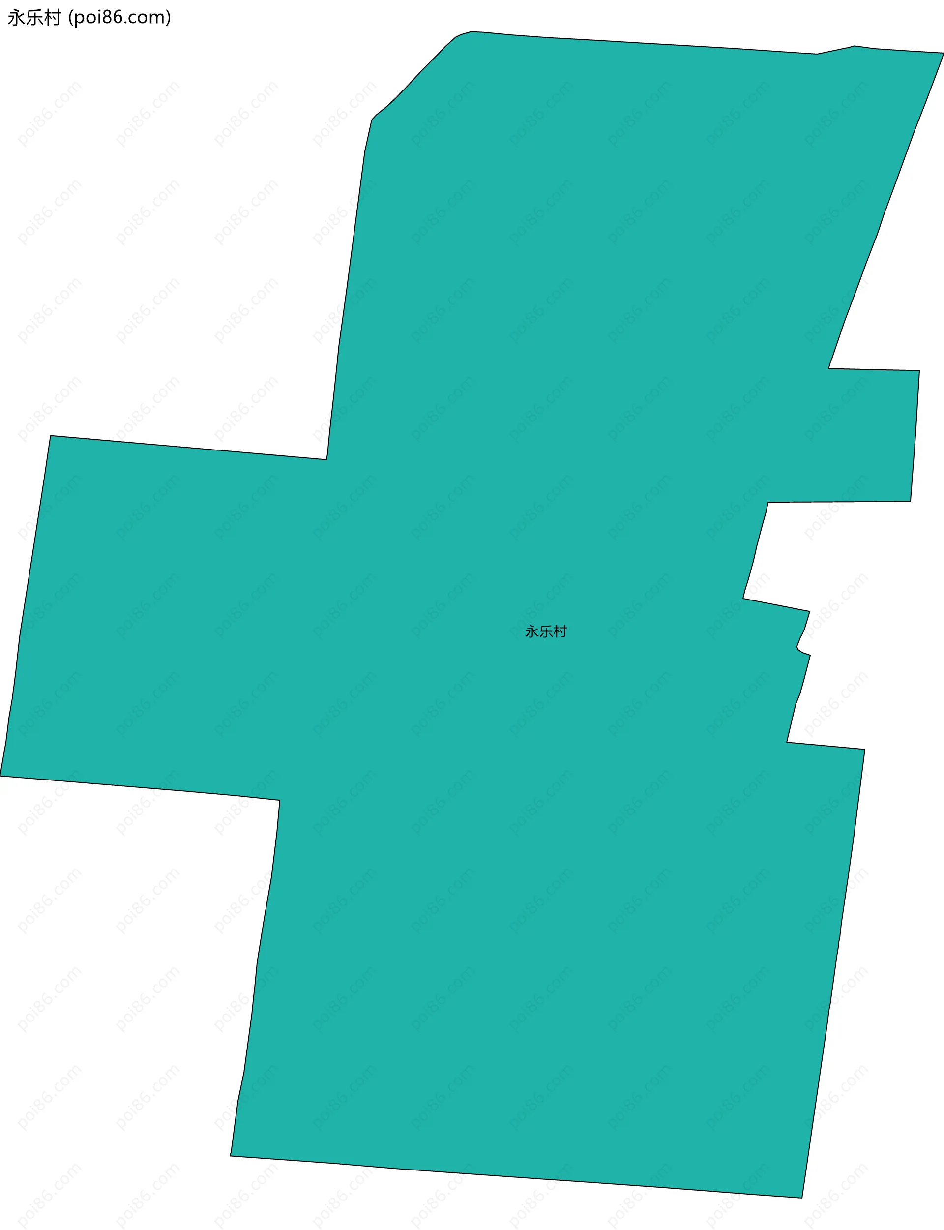 永乐村边界地图