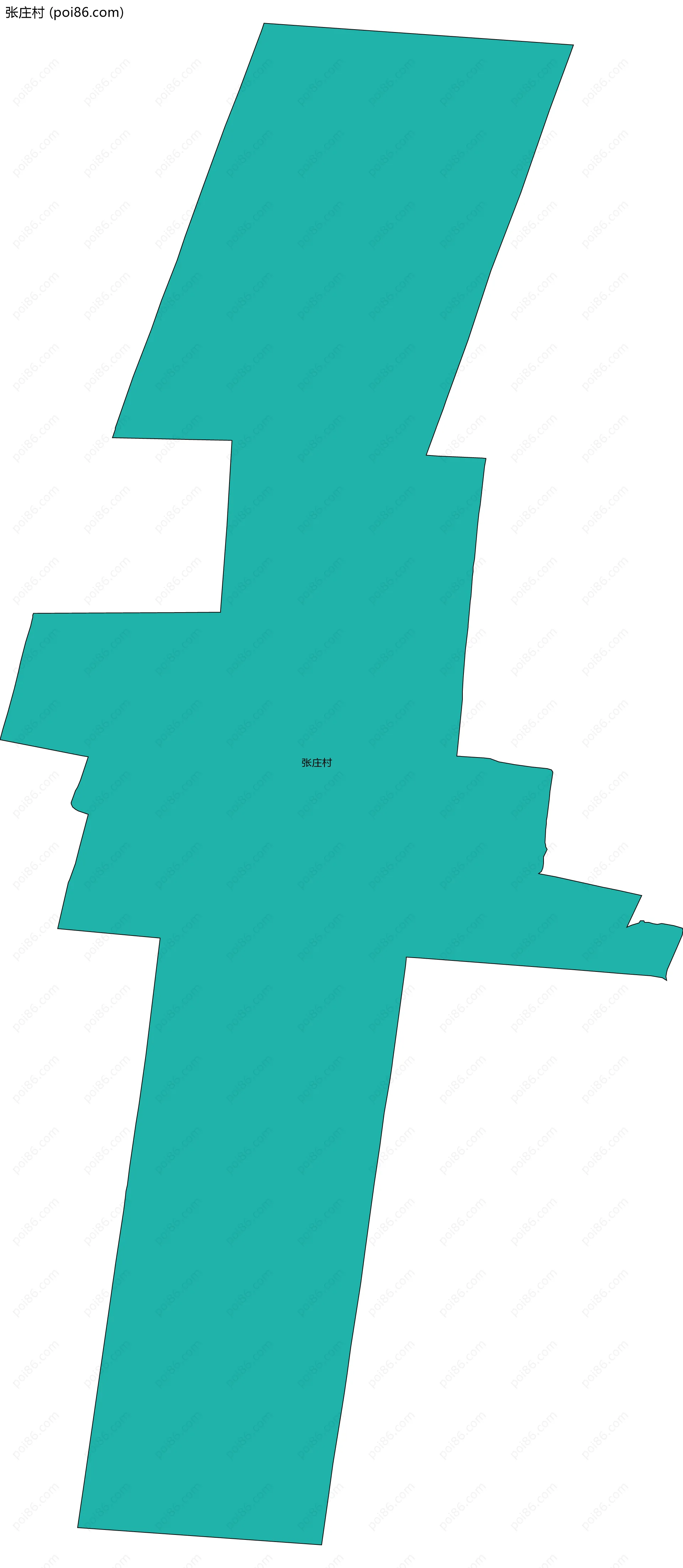 张庄村边界地图