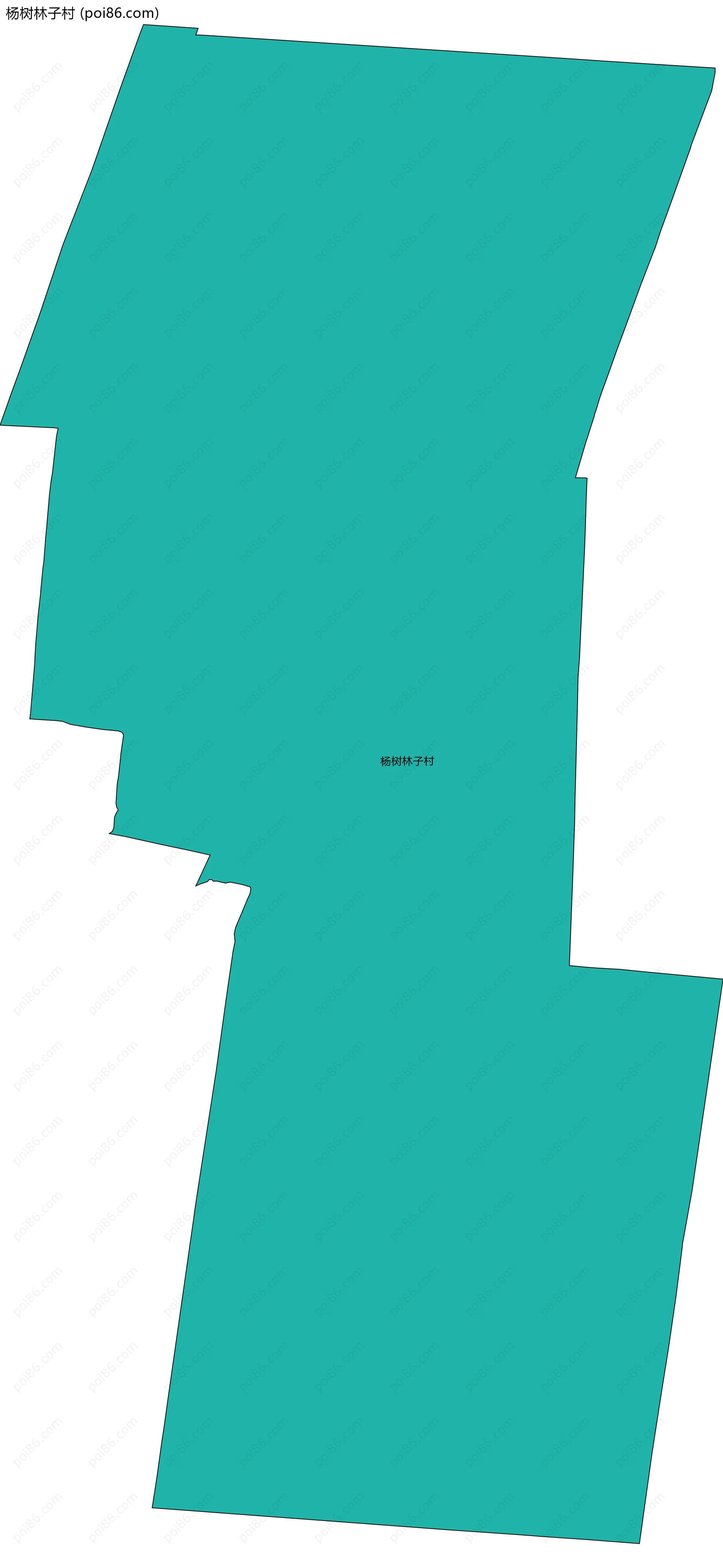 杨树林子村边界地图