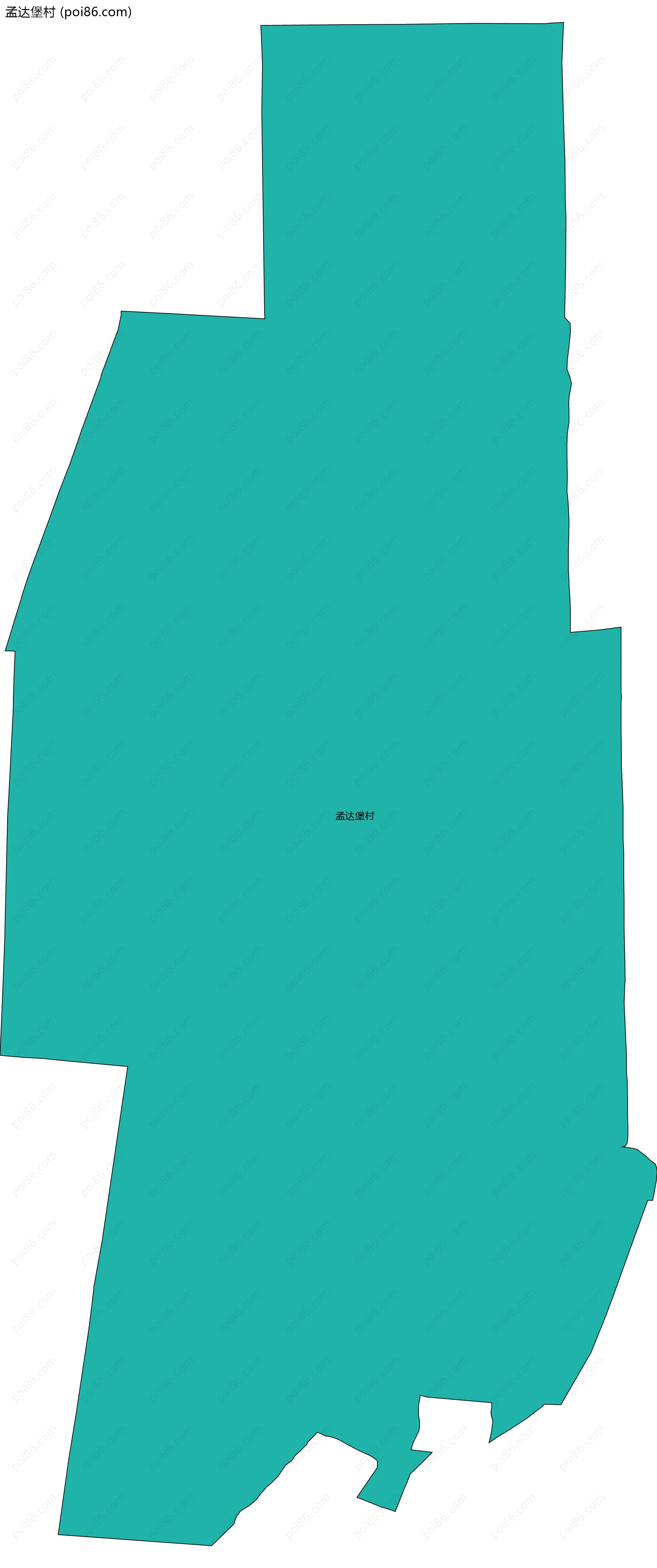 孟达堡村边界地图