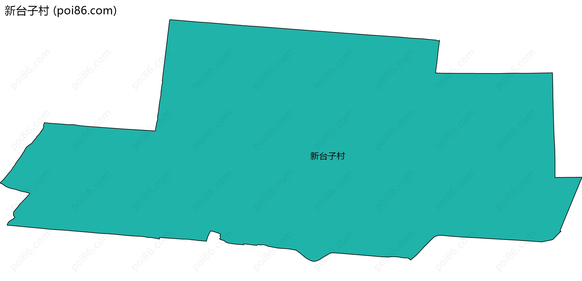 新台子村边界地图