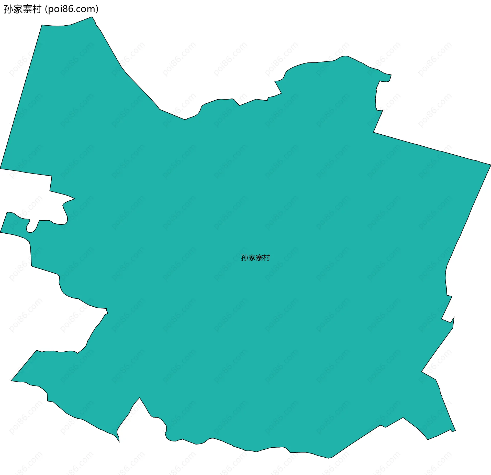 孙家寨村边界地图