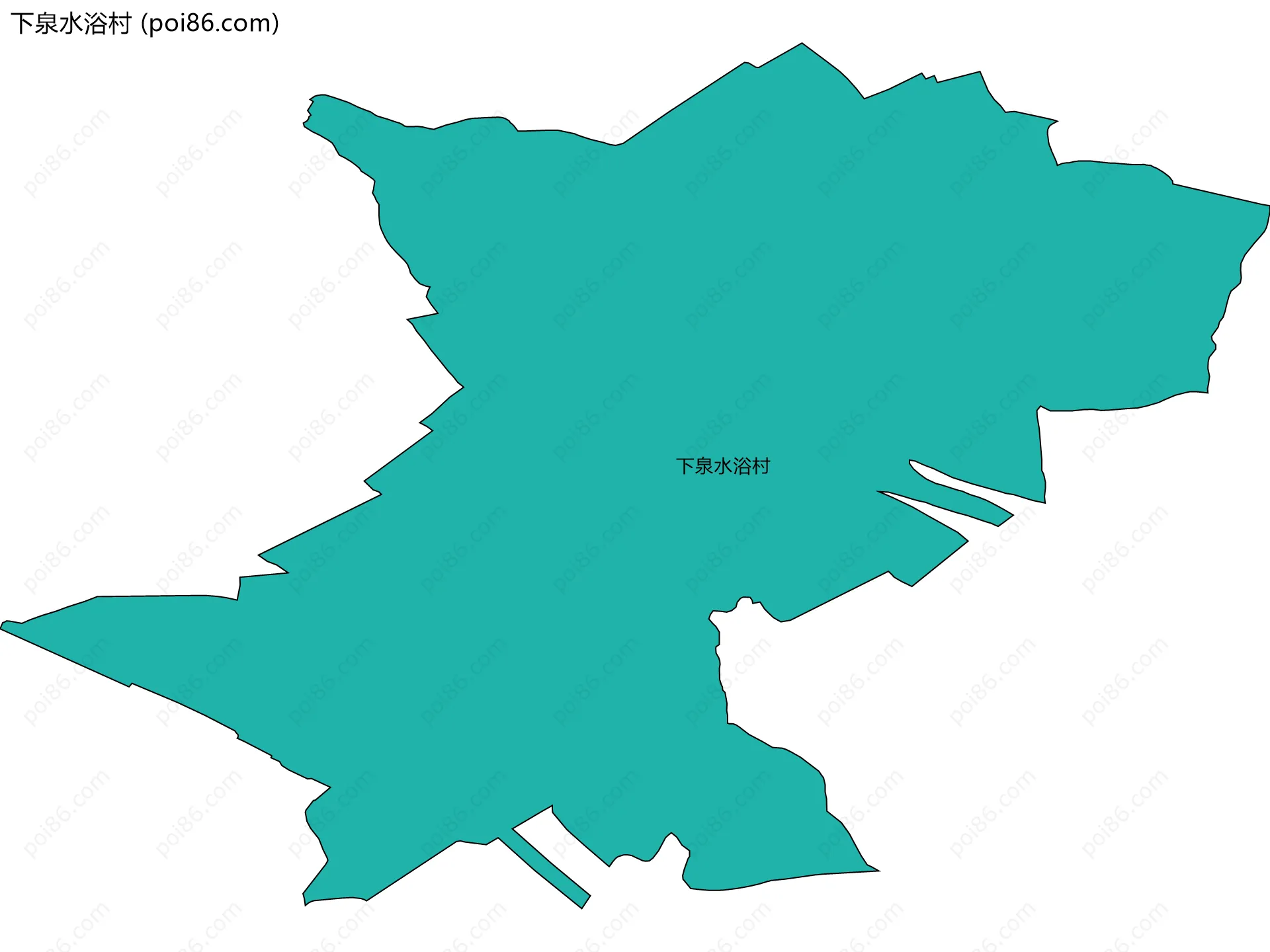 下泉水浴村边界地图
