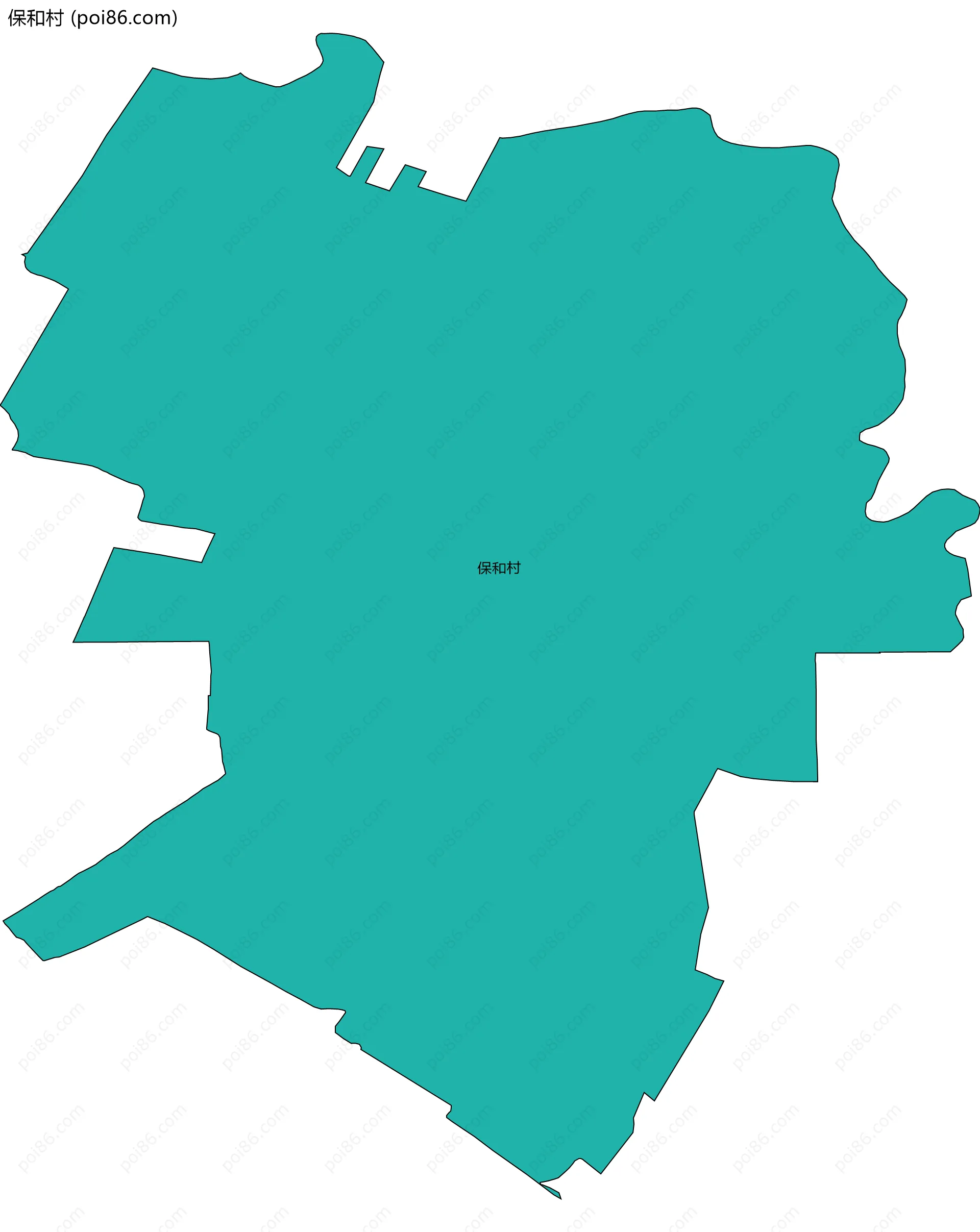 保和村边界地图