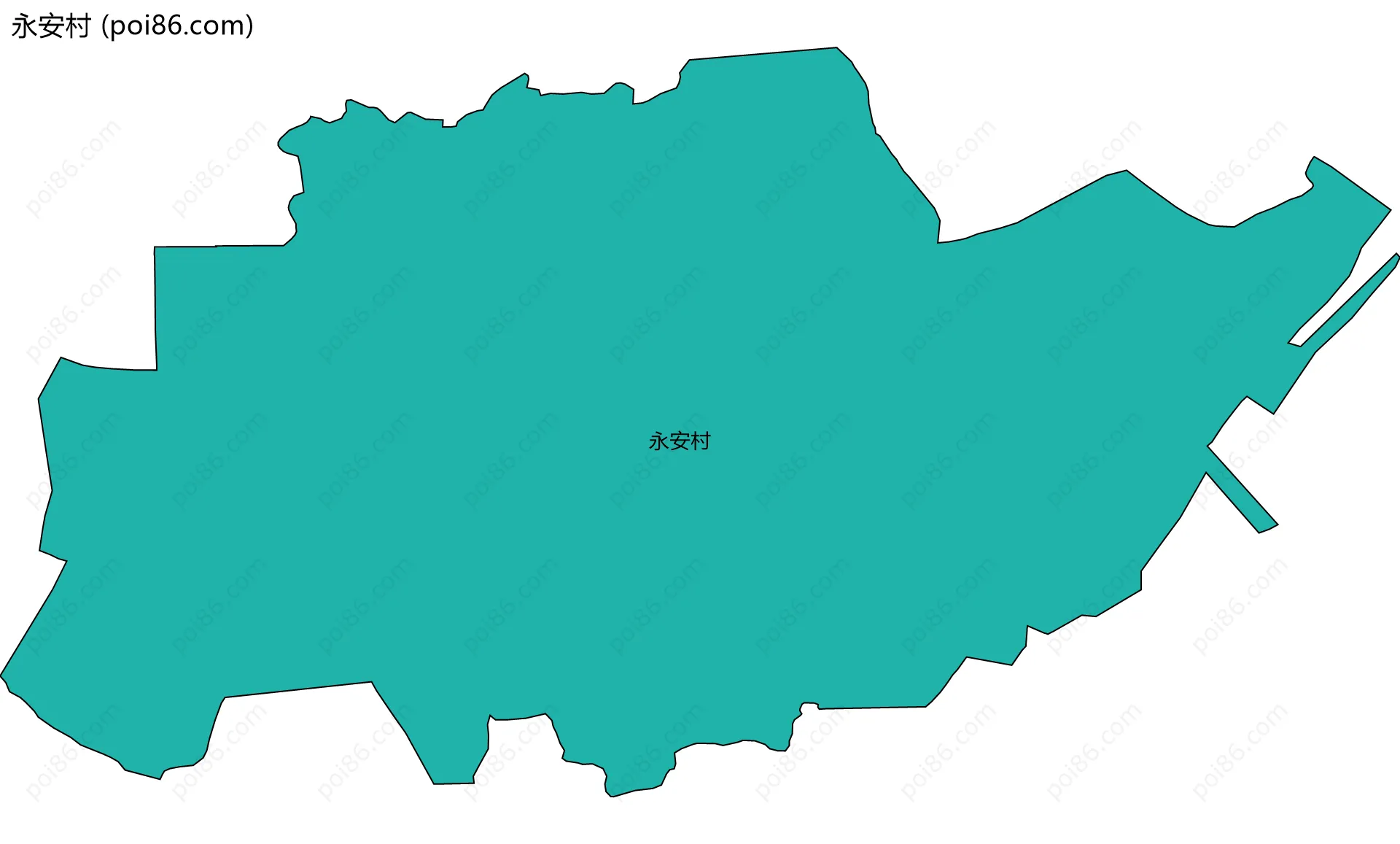 永安村边界地图