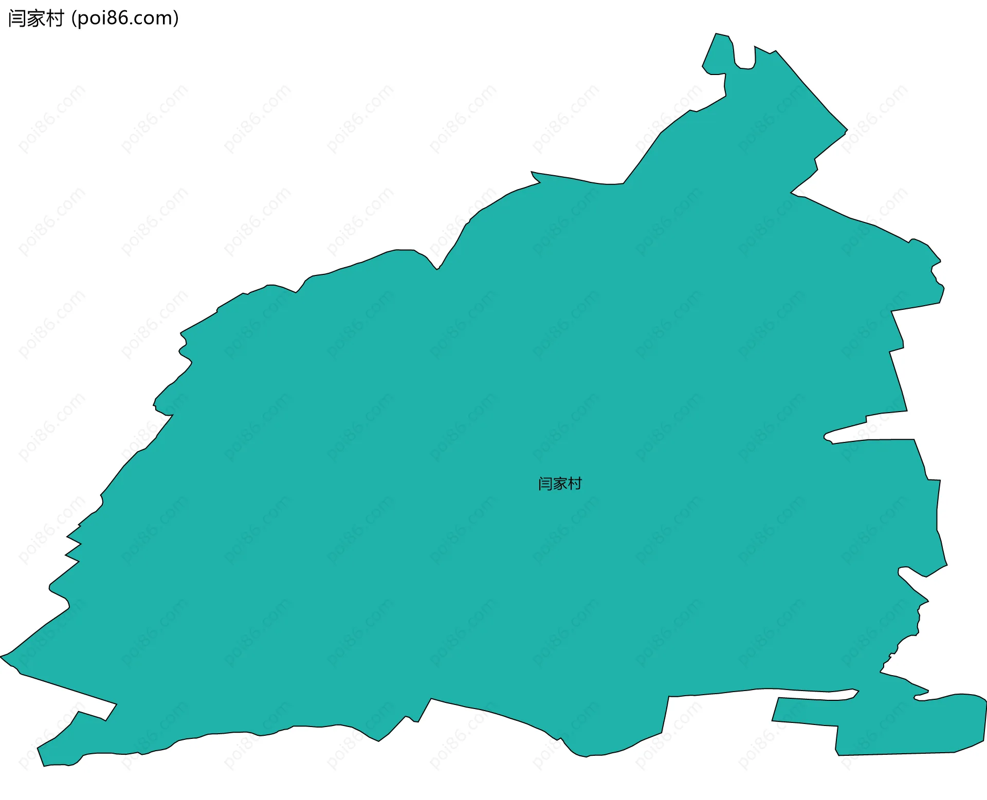 闫家村边界地图