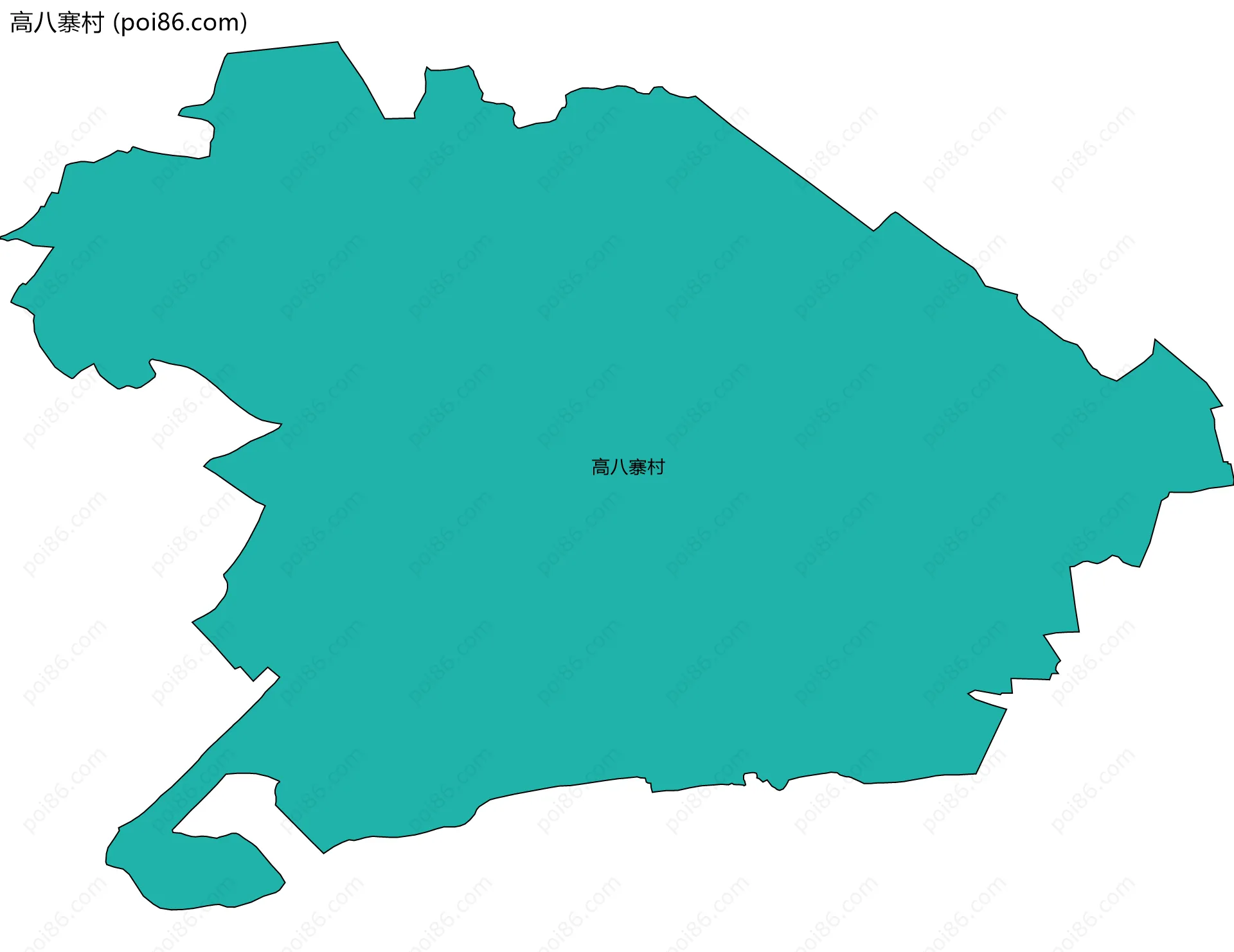 高八寨村边界地图