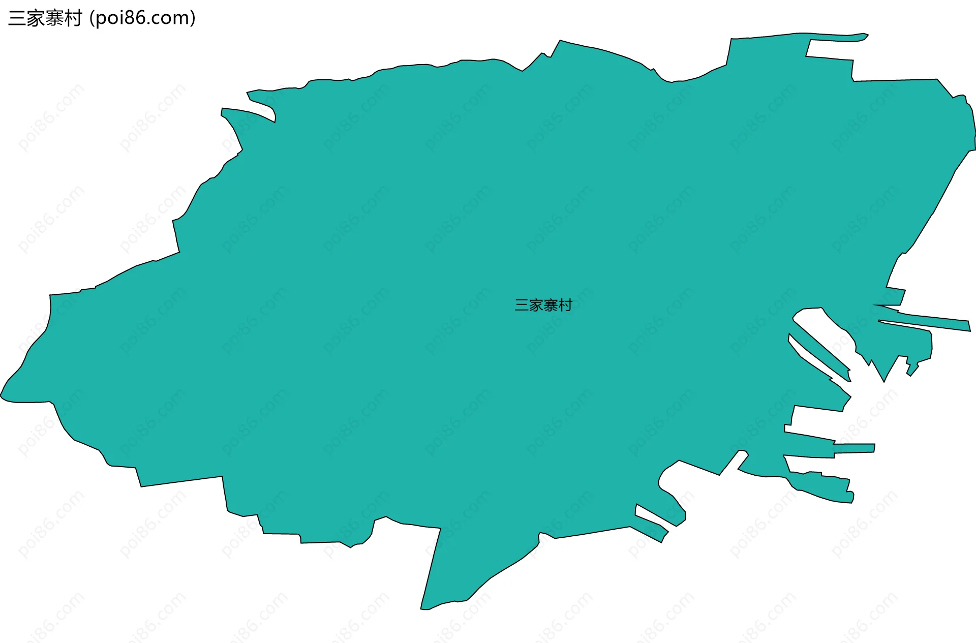 三家寨村边界地图