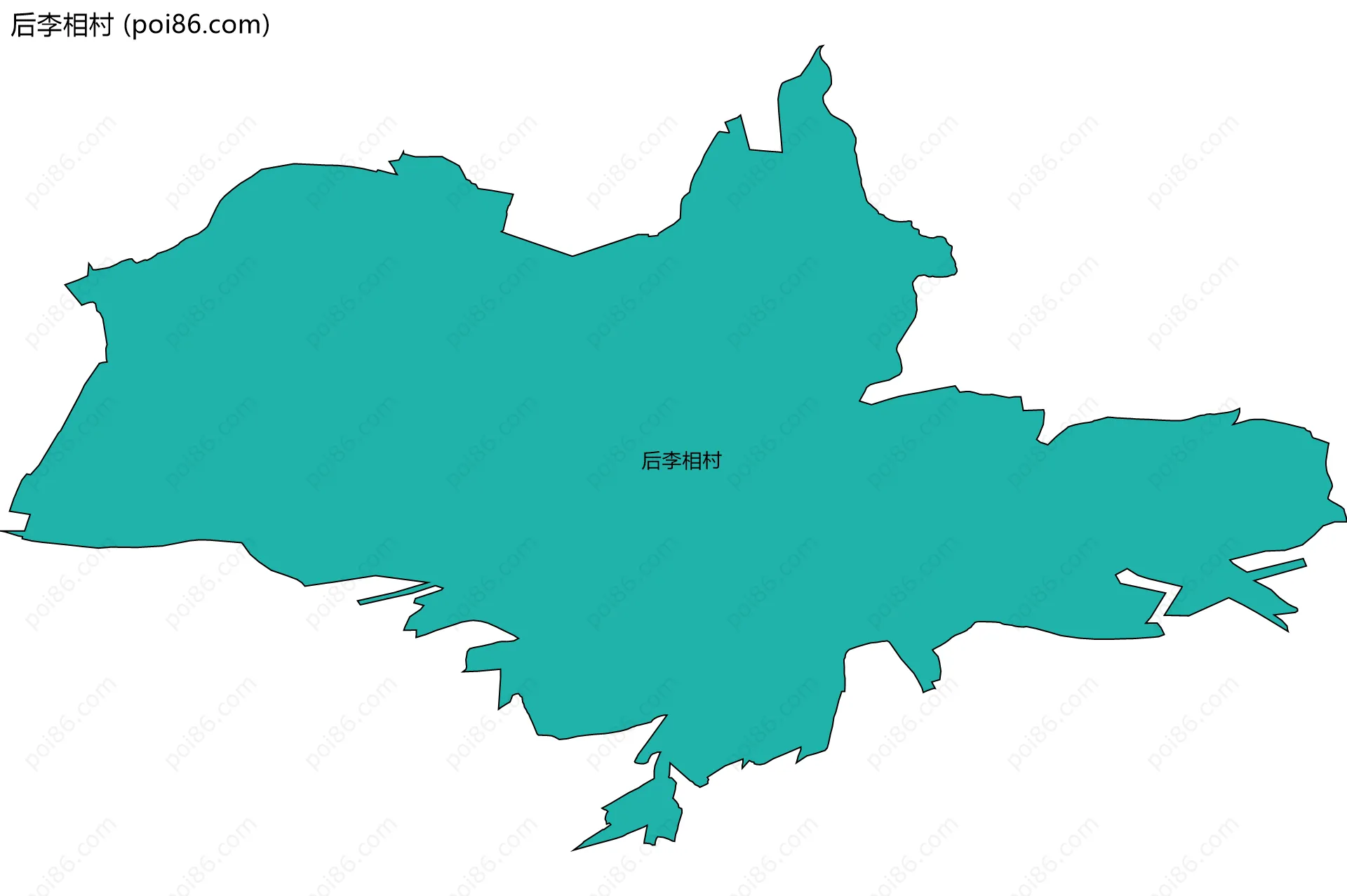 后李相村边界地图