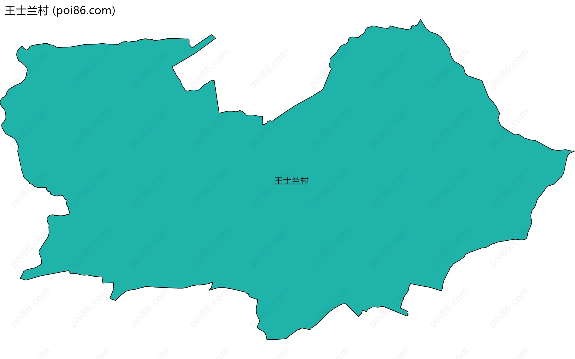 王士兰村边界地图
