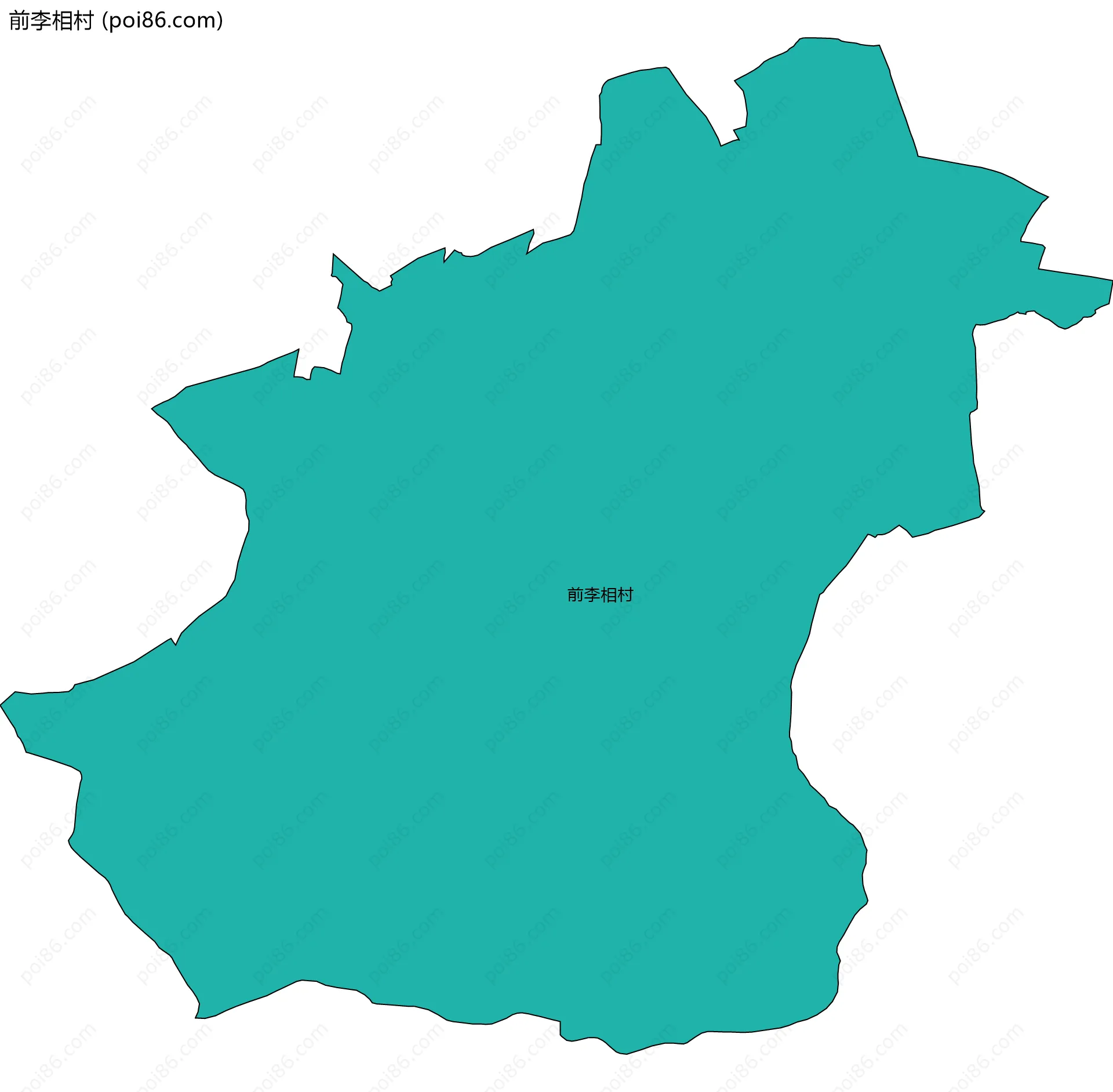 前李相村边界地图