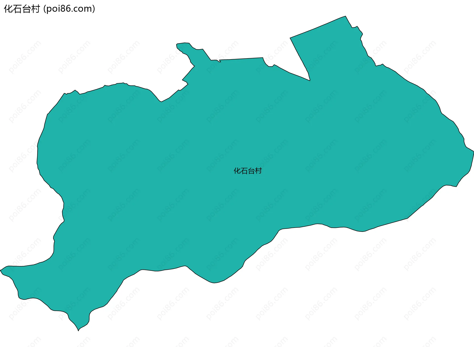 化石台村边界地图